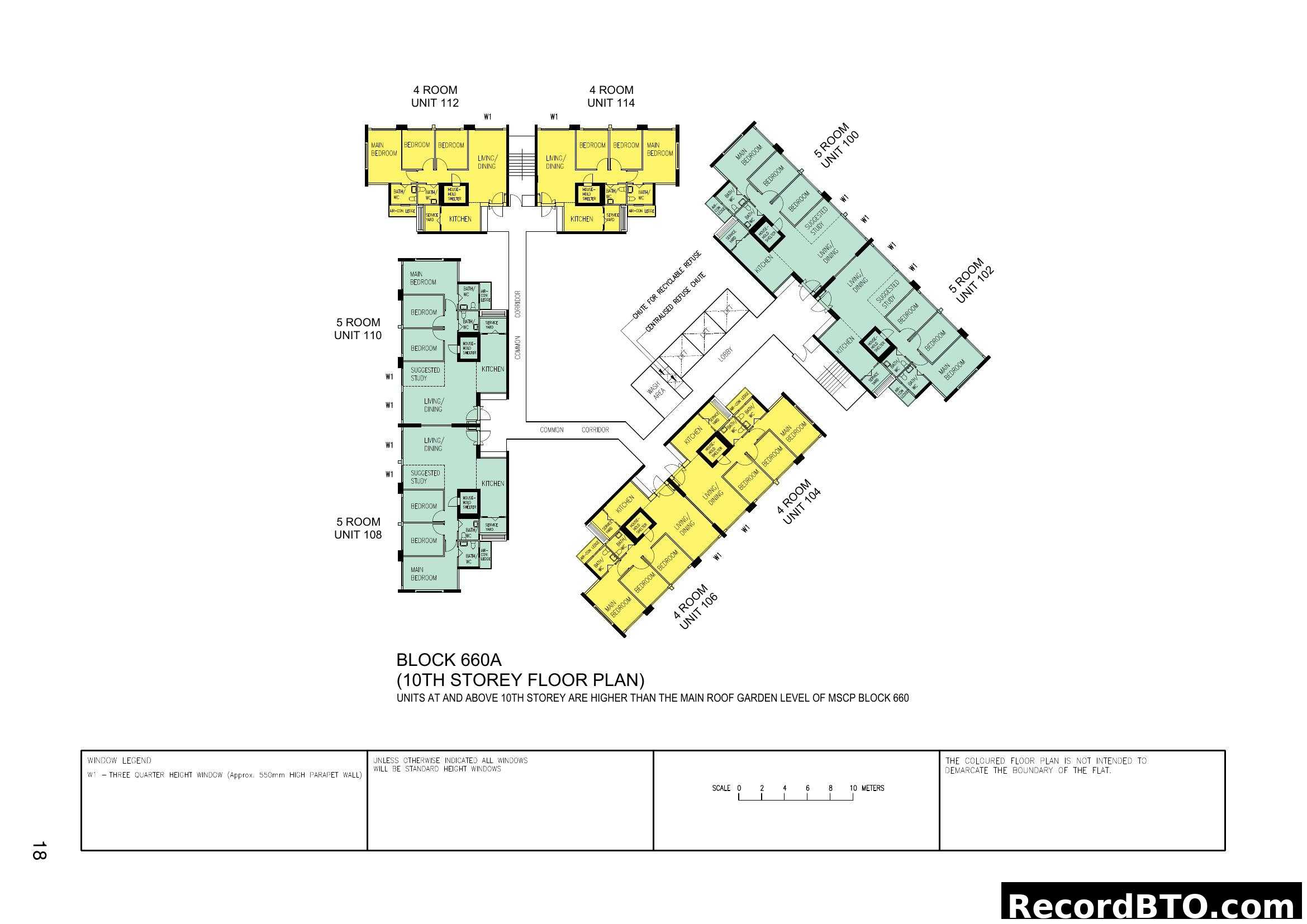 Block 660A (10th Storey Floor Plan)