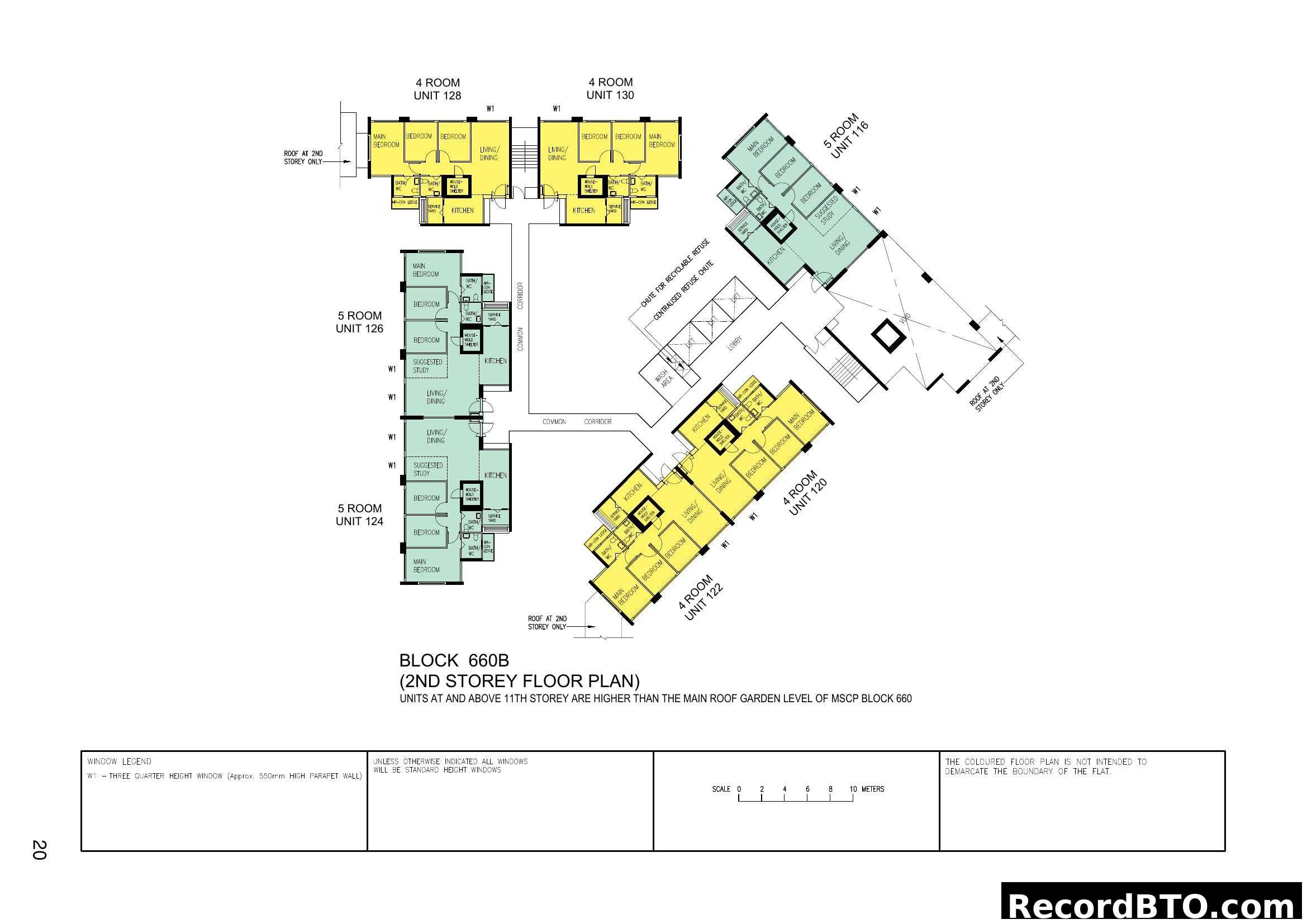 Block 660B 2nd Storey Floor Plan