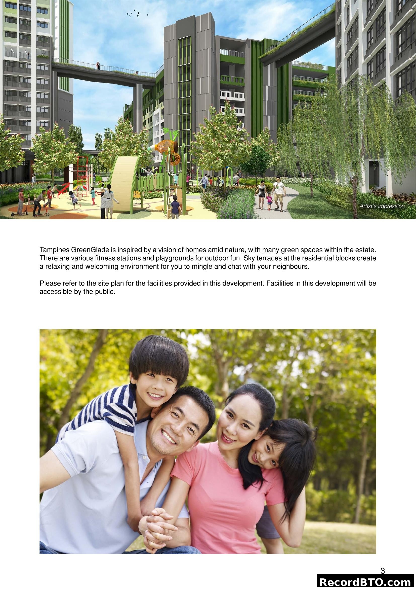 Tampines GreenGlade: Artist's Impression & Features