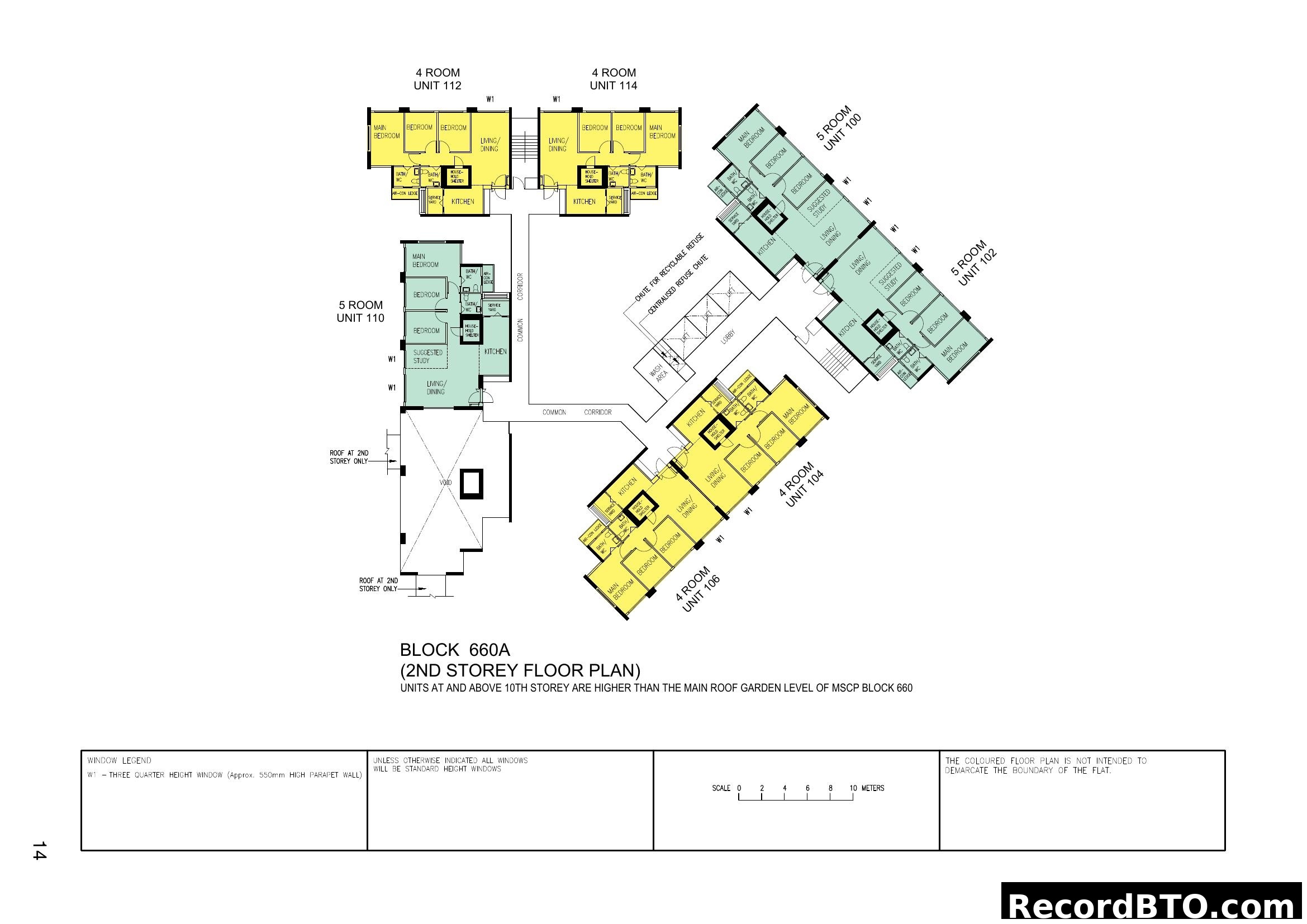 Block 660A (2nd Storey Floor Plan)