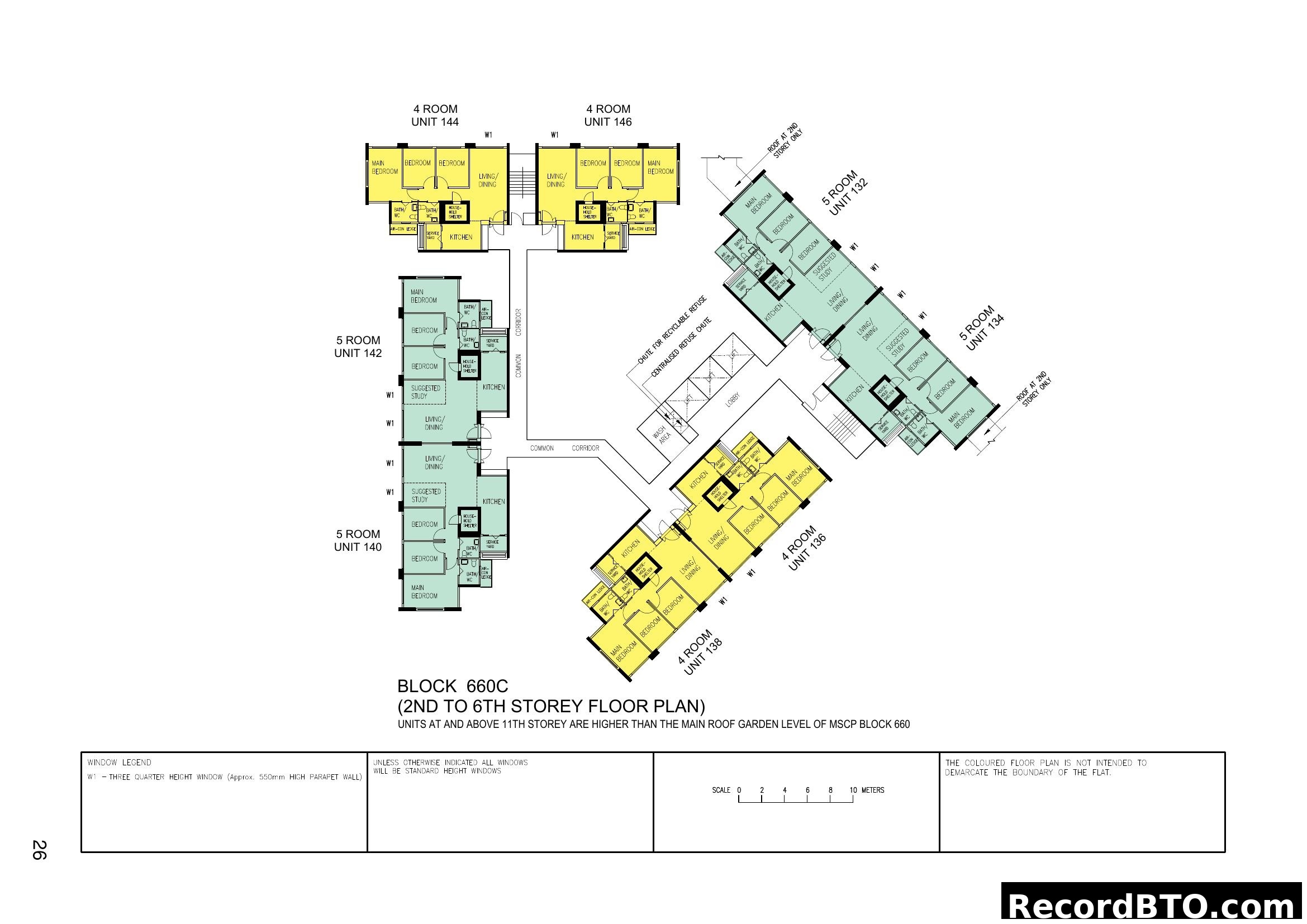 Block 660C Floor Plan (2nd-6th Storey)