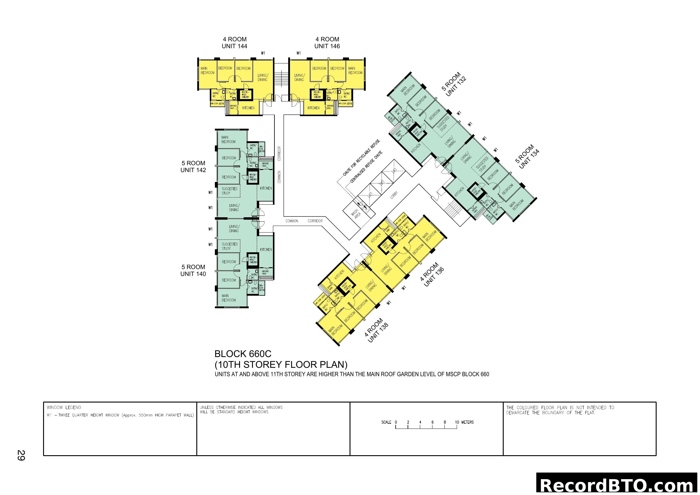 Block 660C 10th Storey Floor Plan