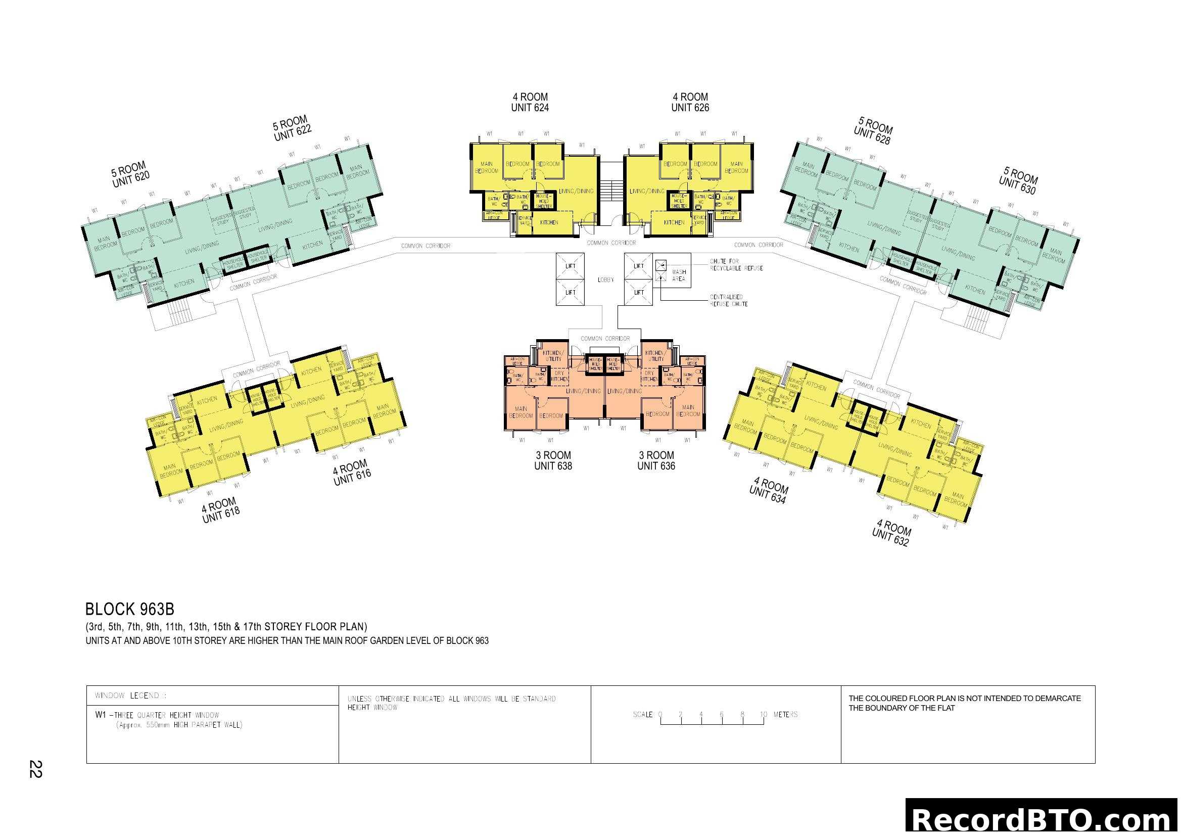 Block 963B - Multi-Storey Floor Plan