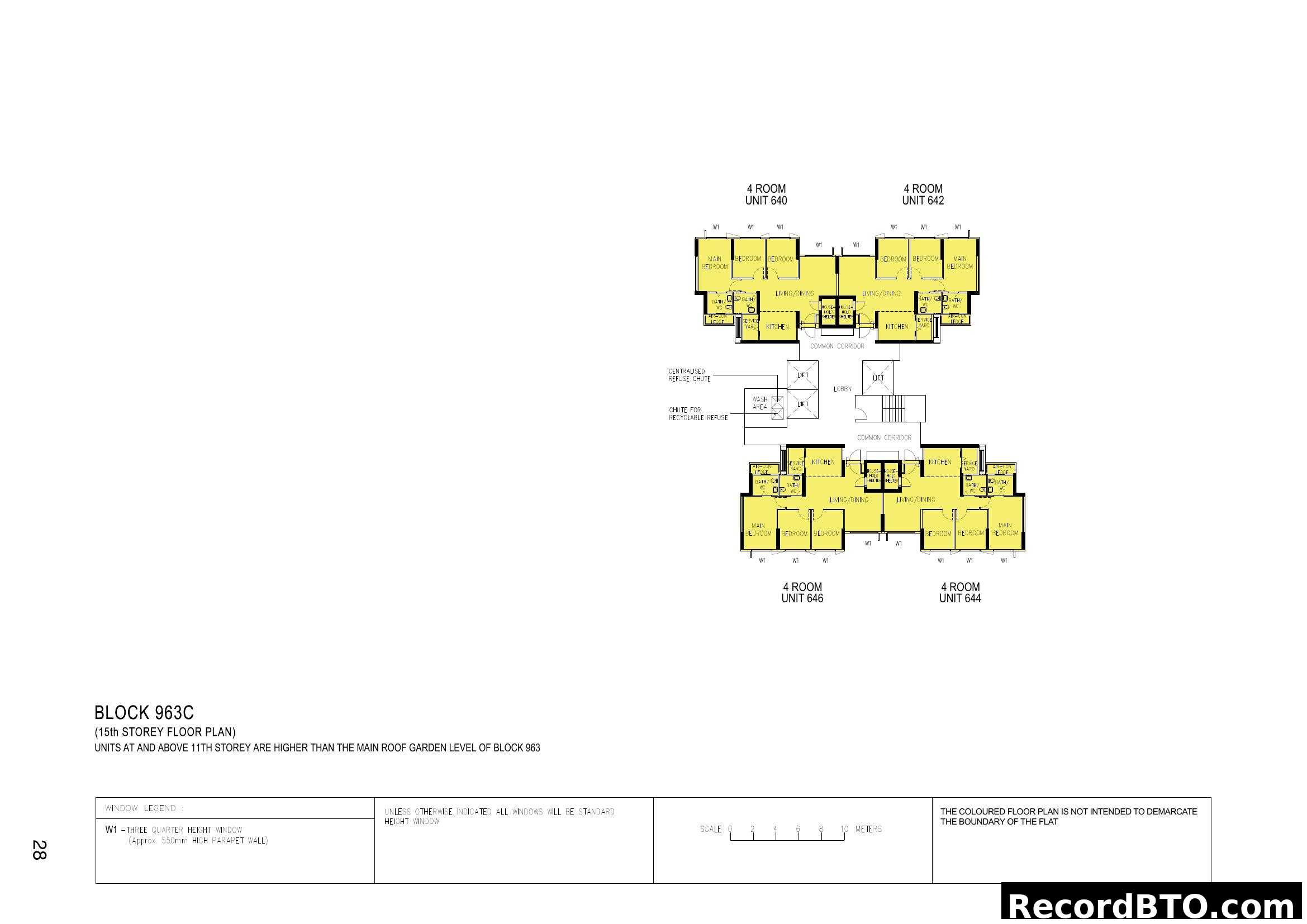 Block 963C (15th Storey Floor Plan)