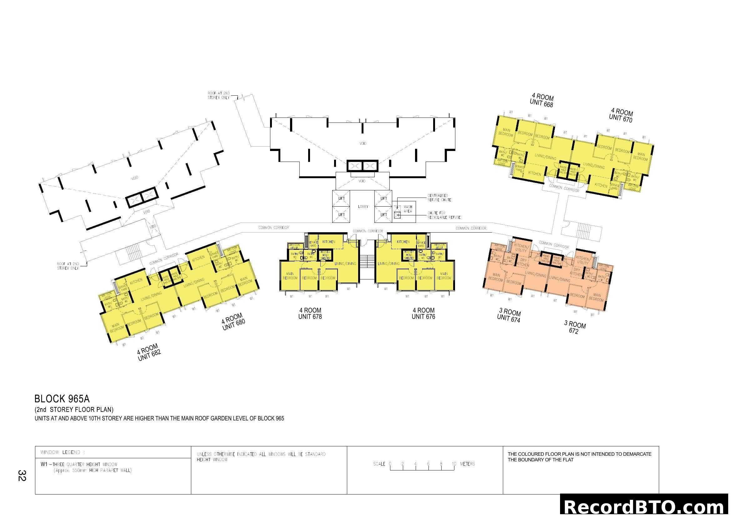 Block 965A 2nd Storey Floor Plan
