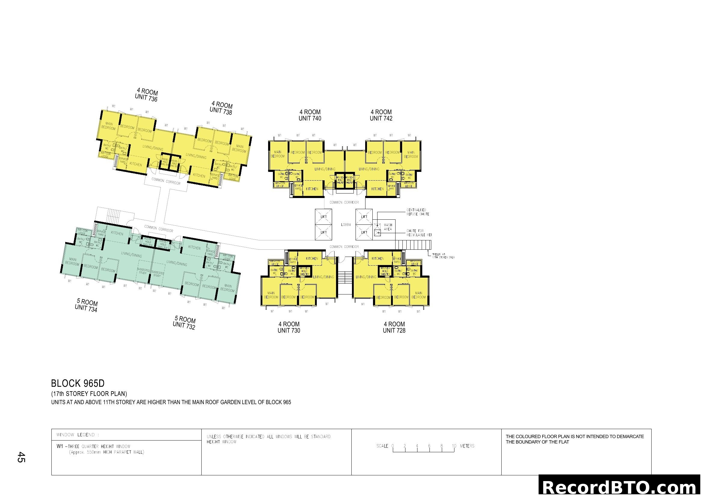 Block 965D (17th Storey Floor Plan)