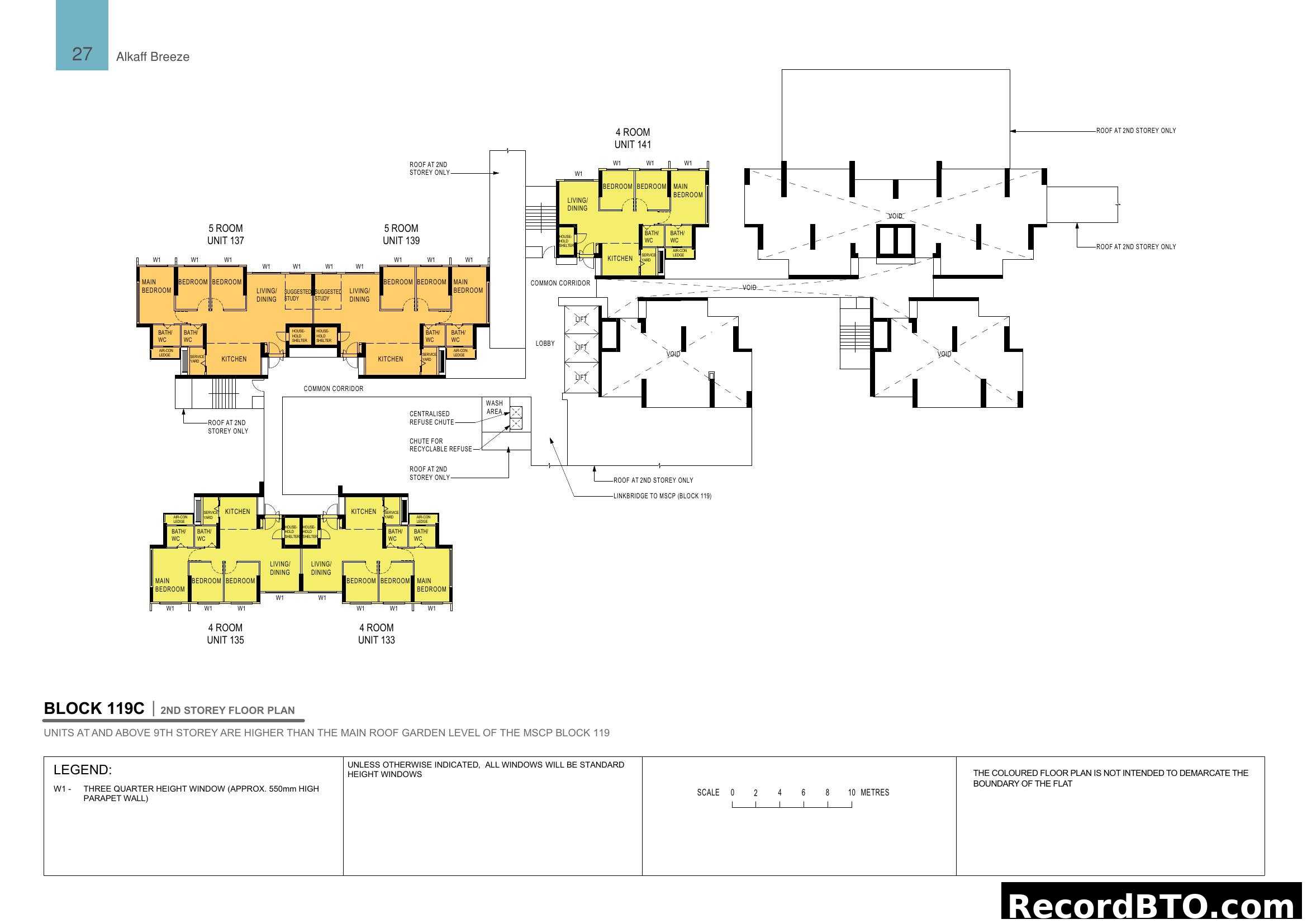 Alkaff Breeze Block 119C 2nd Storey Floor Plan