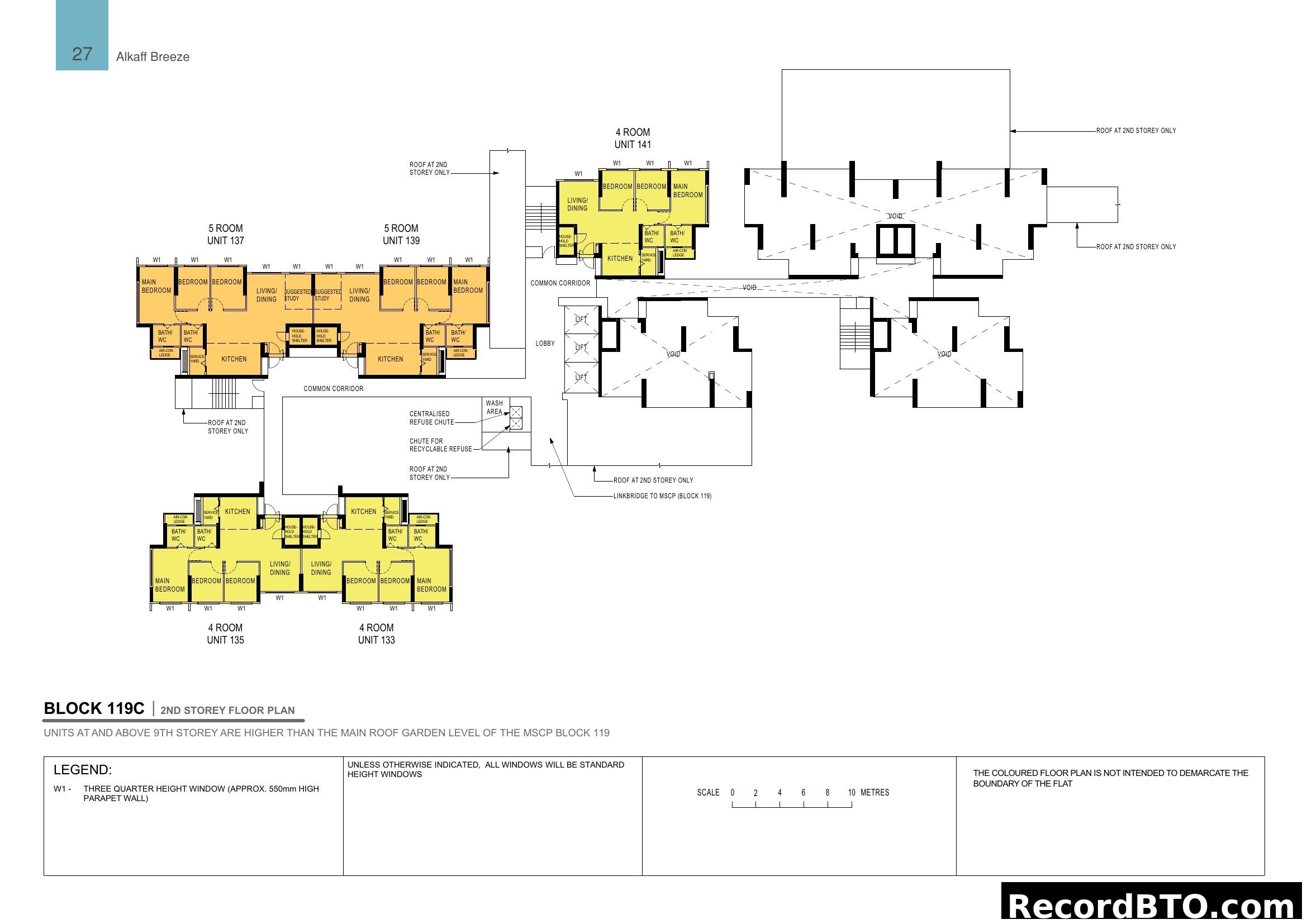 Alkaff Breeze Block 119C 2nd Storey Floor Plan
