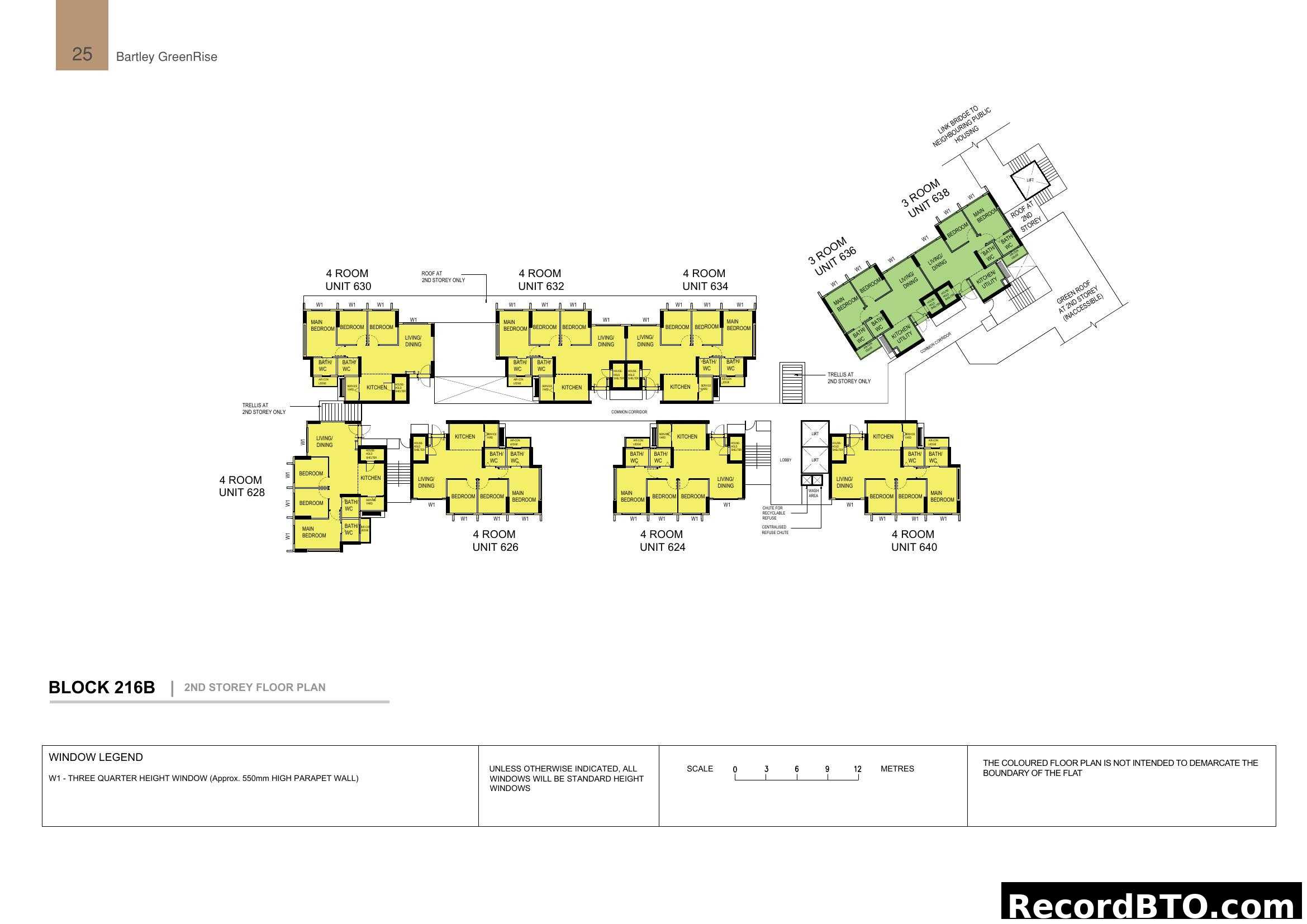 Bartley GreenRise Block 216B 2nd Storey Floor Plan