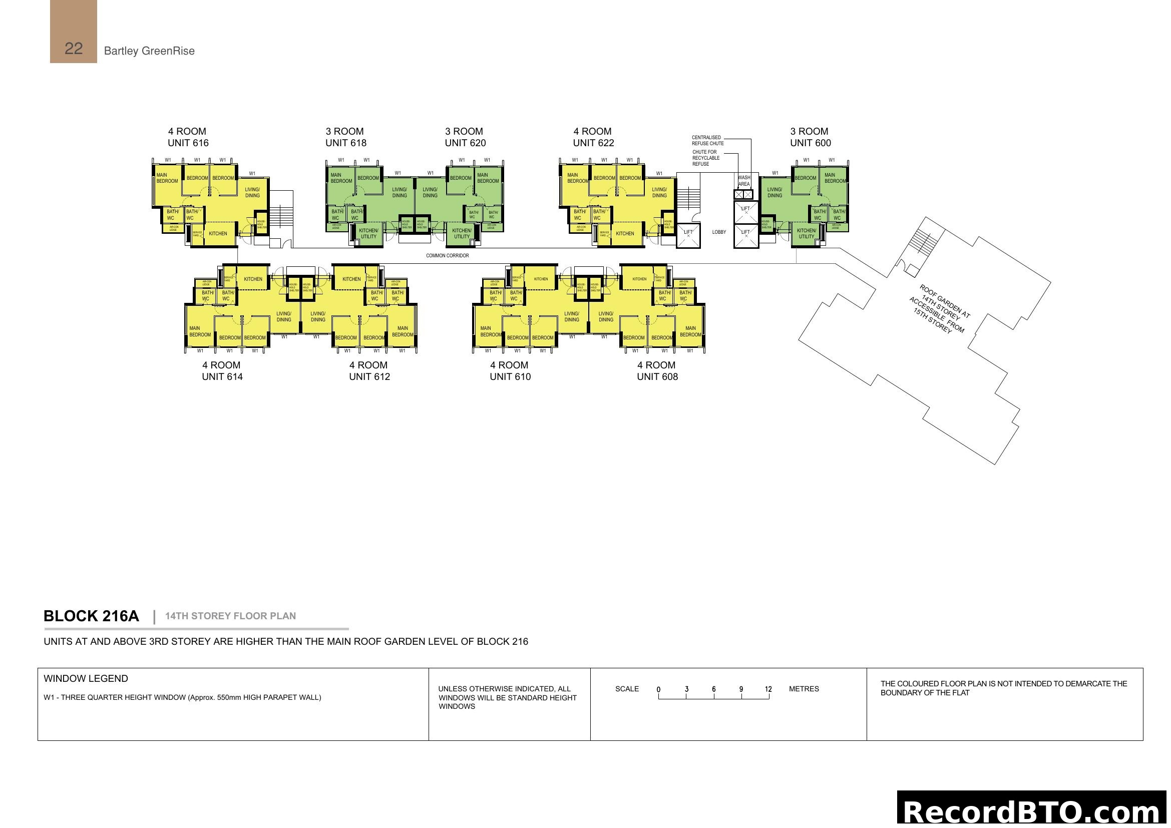 Bartley GreenRise Block 216A 14th Storey Floor Plan
