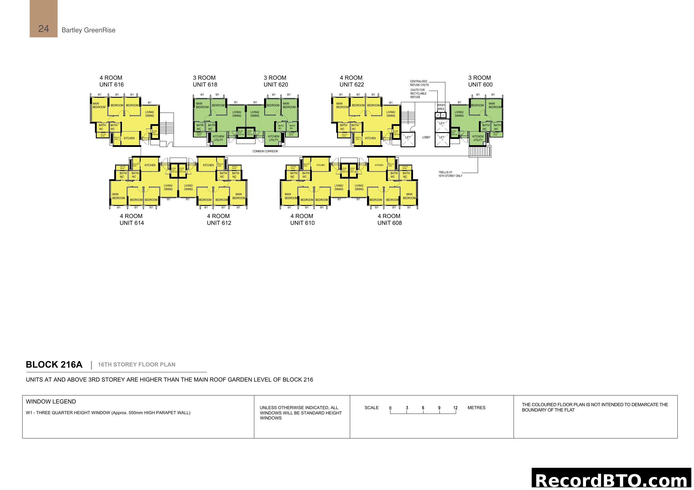16th Storey Floor Plan - Bartley GreenRise Block 216A