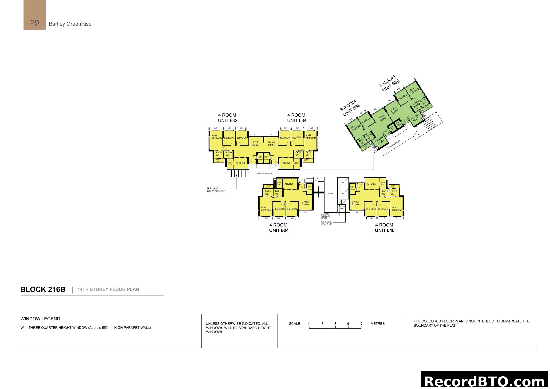Bartley GreenRise Block 216B 14th Storey Floor Plan