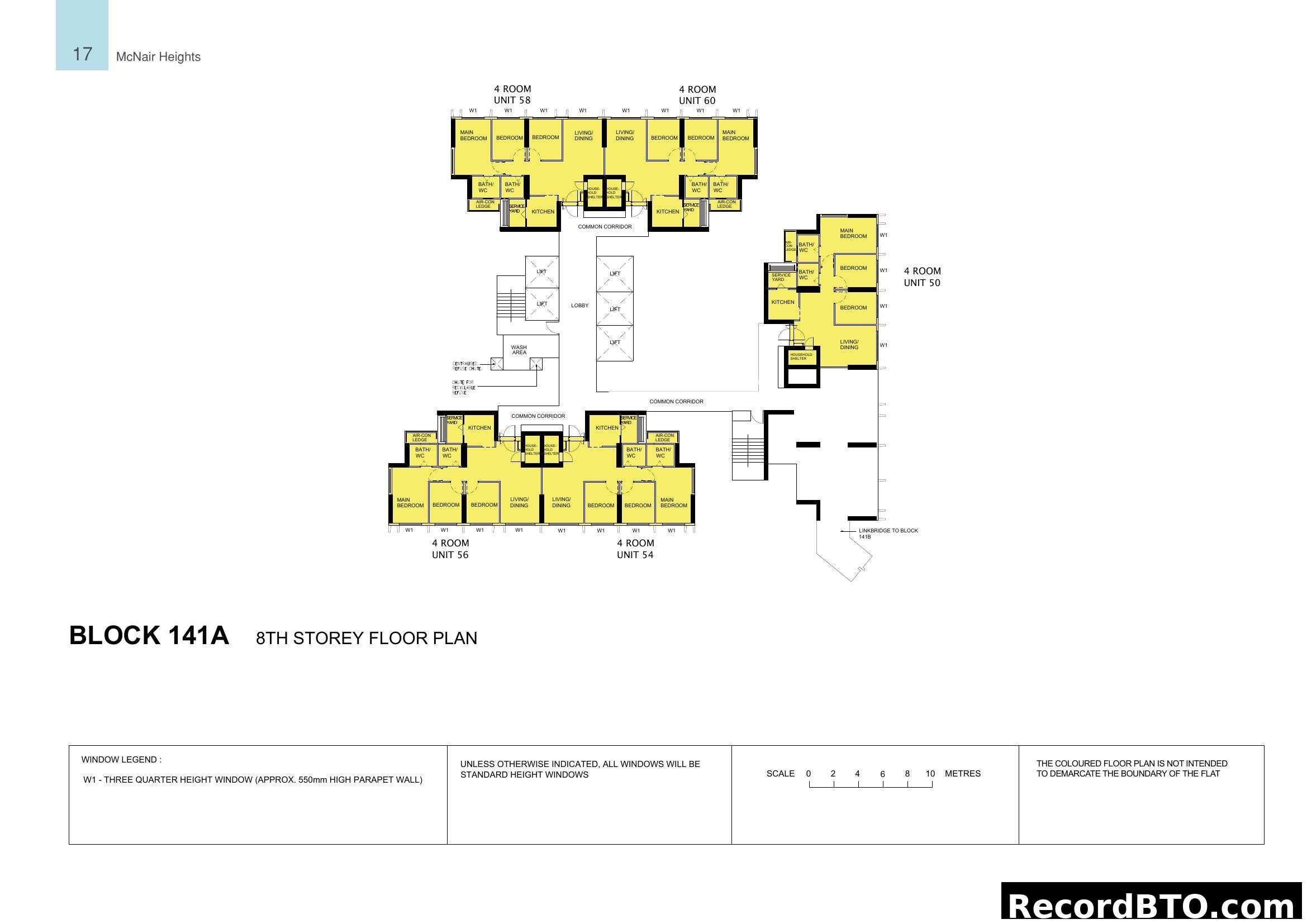 McNair Heights Block 141A 8th Storey Floor Plan