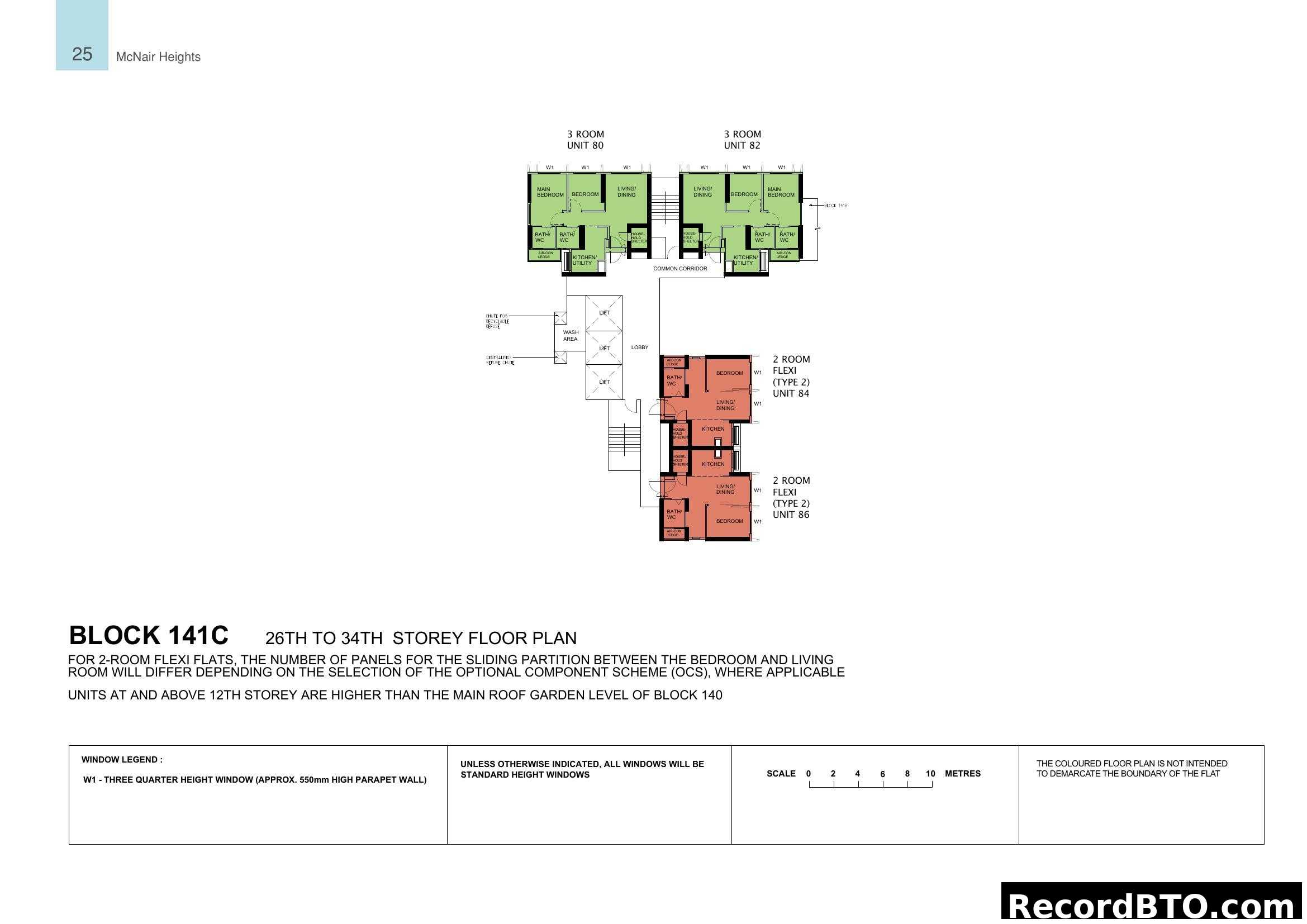 McNair Heights Block 141C Floor Plans (26-34 Storey)