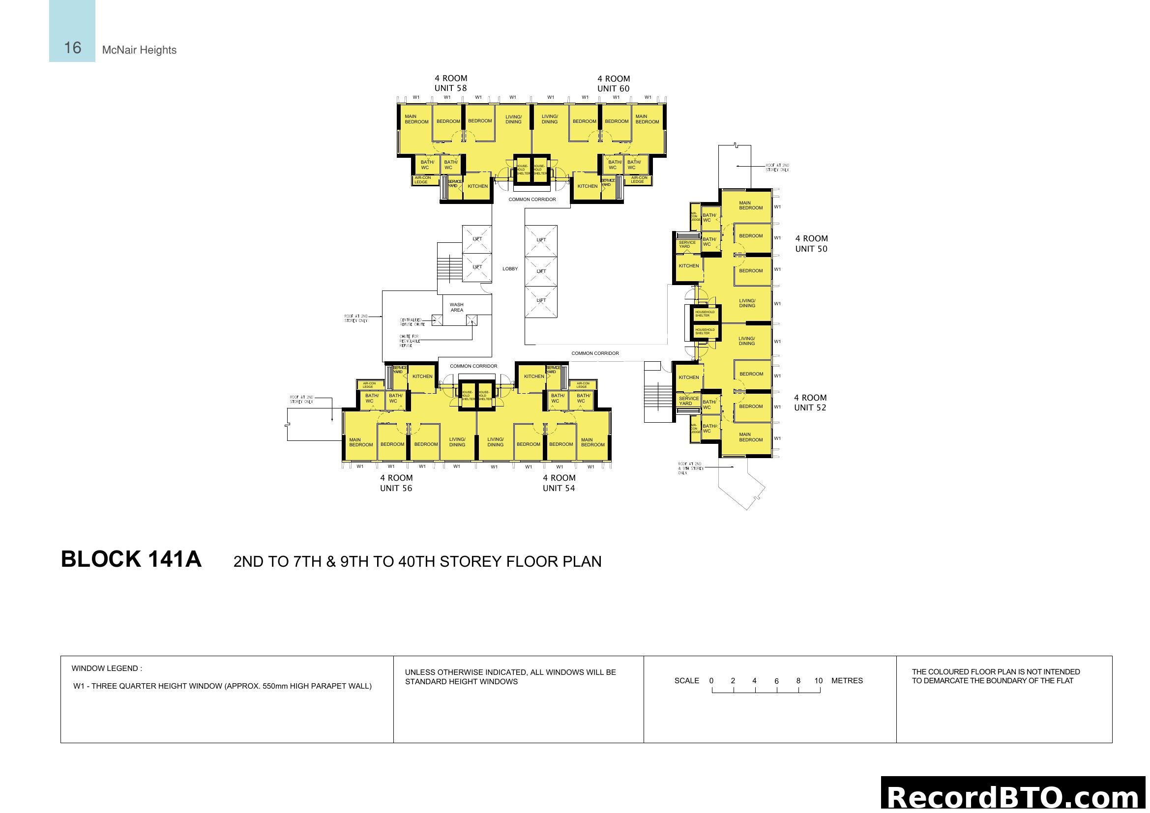 McNair Heights Block 141A 4-Room Unit Floor Plan