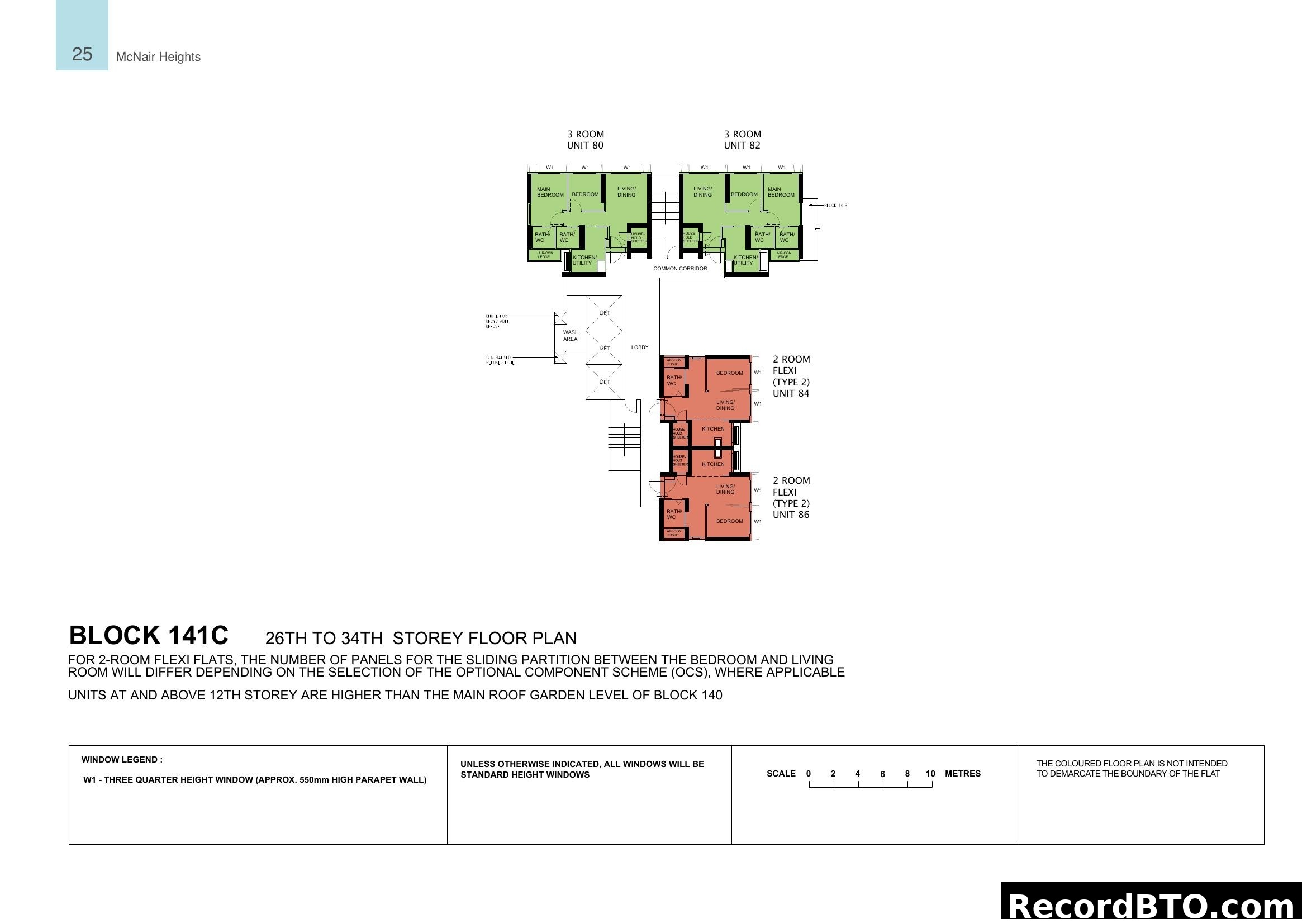 McNair Heights Block 141C Floor Plans (26-34 Storey)