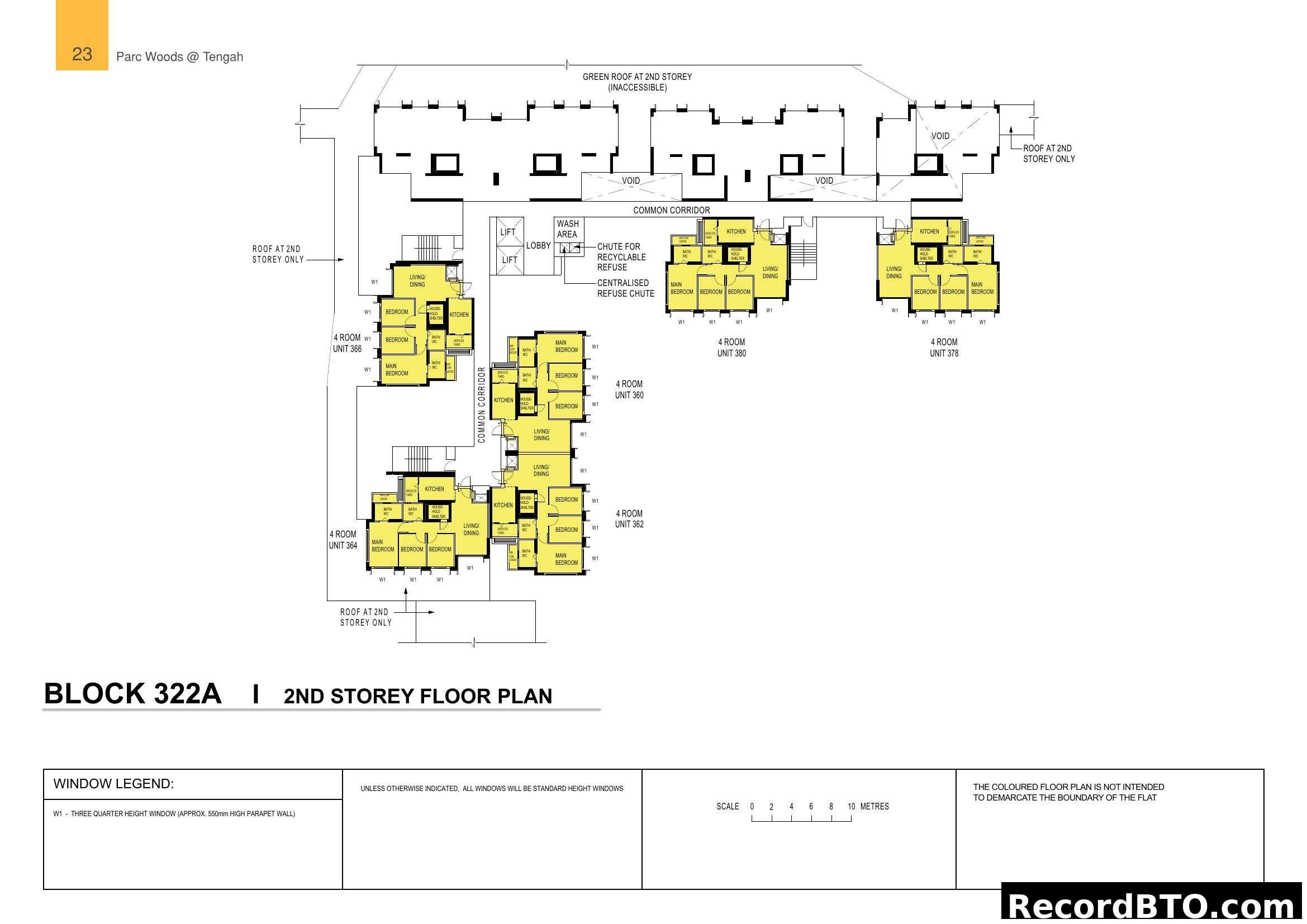 Block 322A 2nd Storey Floor Plan - Parc Woods @ Tengah