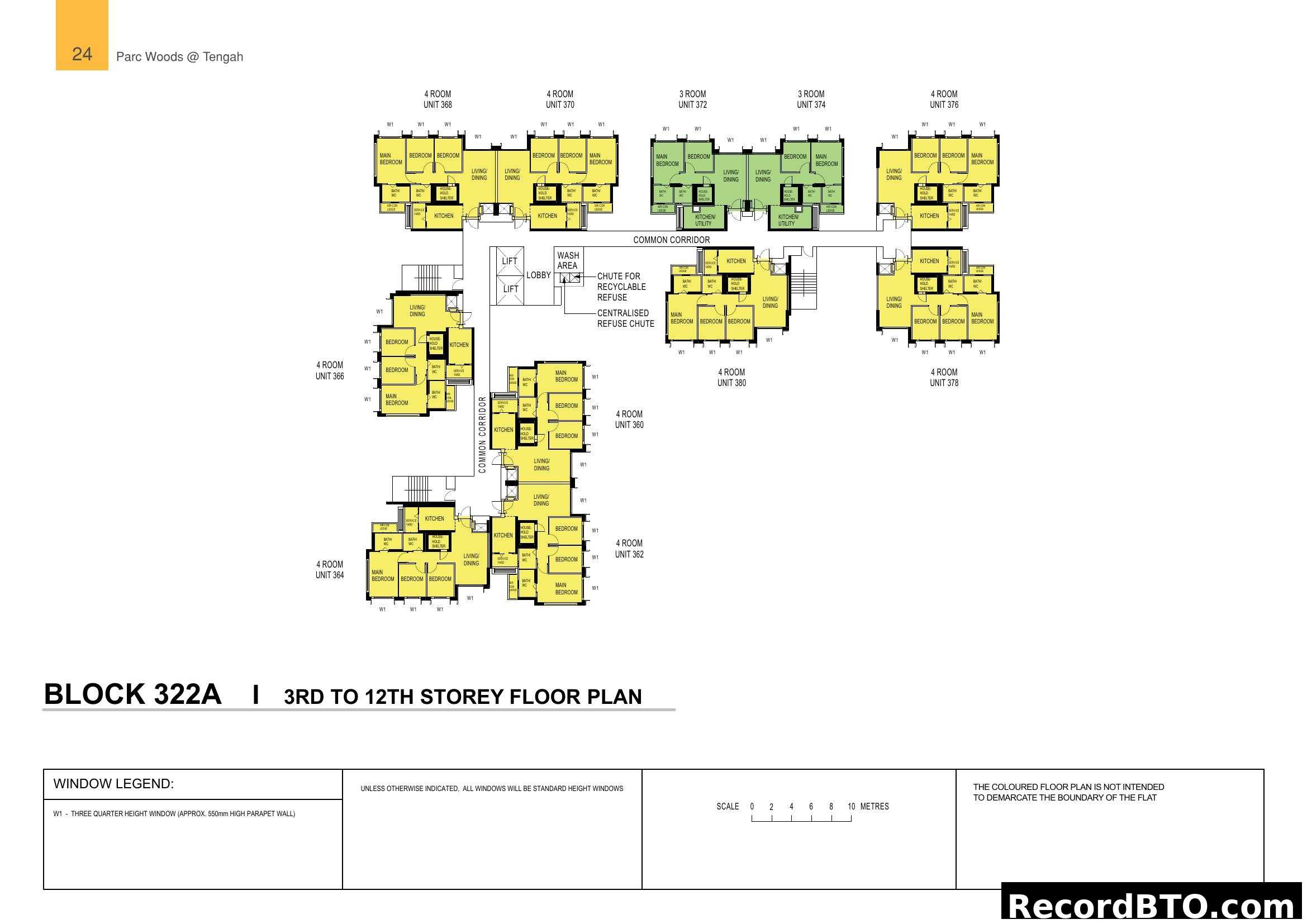 Block 322A Floor Plan (3rd to 12th Storey)