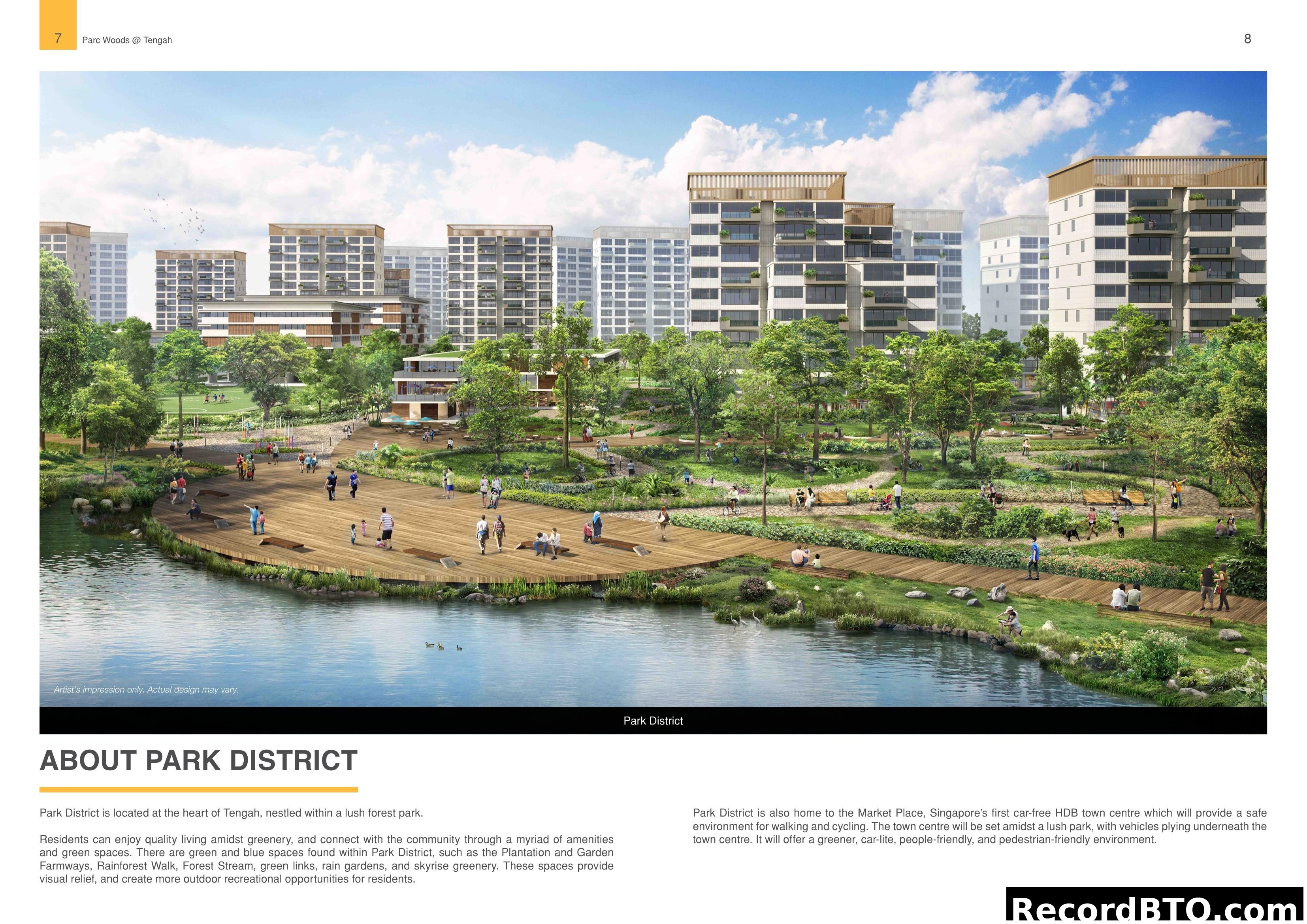 Parc Woods @ Tengah - Park District Artist's Impression