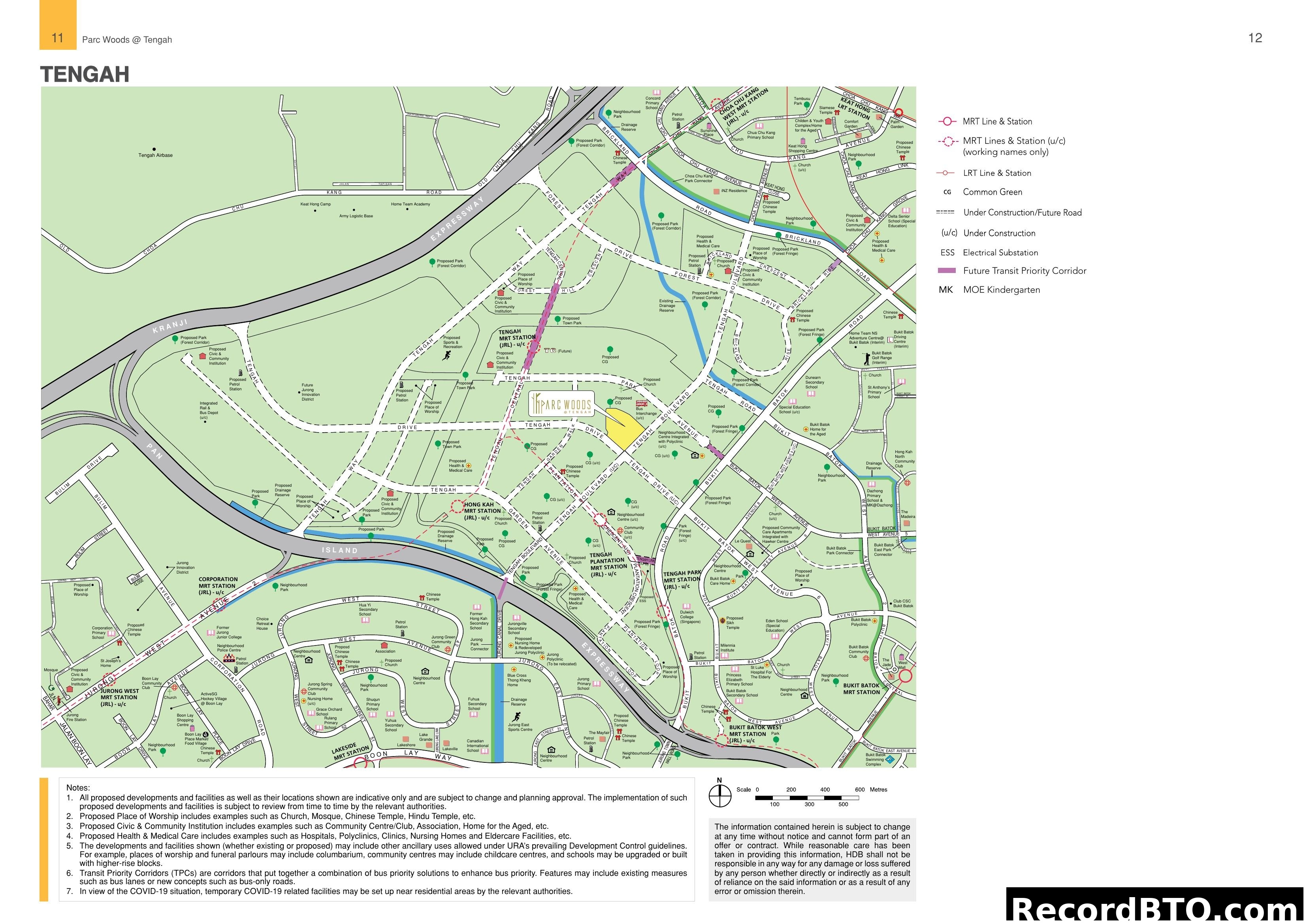 Tengah Location Map - MRT, Roads, and Amenities