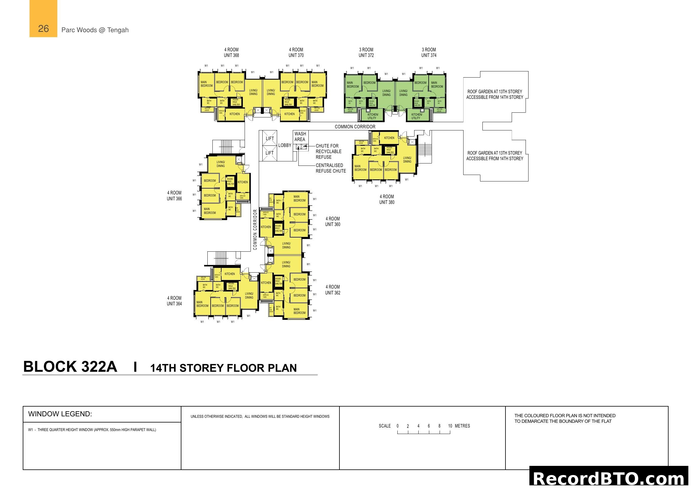 Block 322A, 14th Storey Floor Plan - Parc Woods @ Tengah