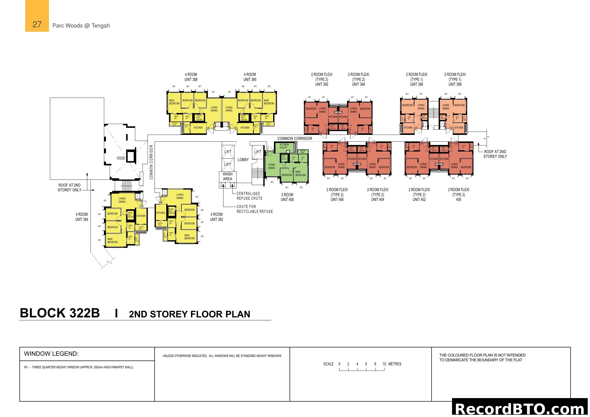 Block 322B, 2nd Storey Floor Plan, Parc Woods @ Tengah