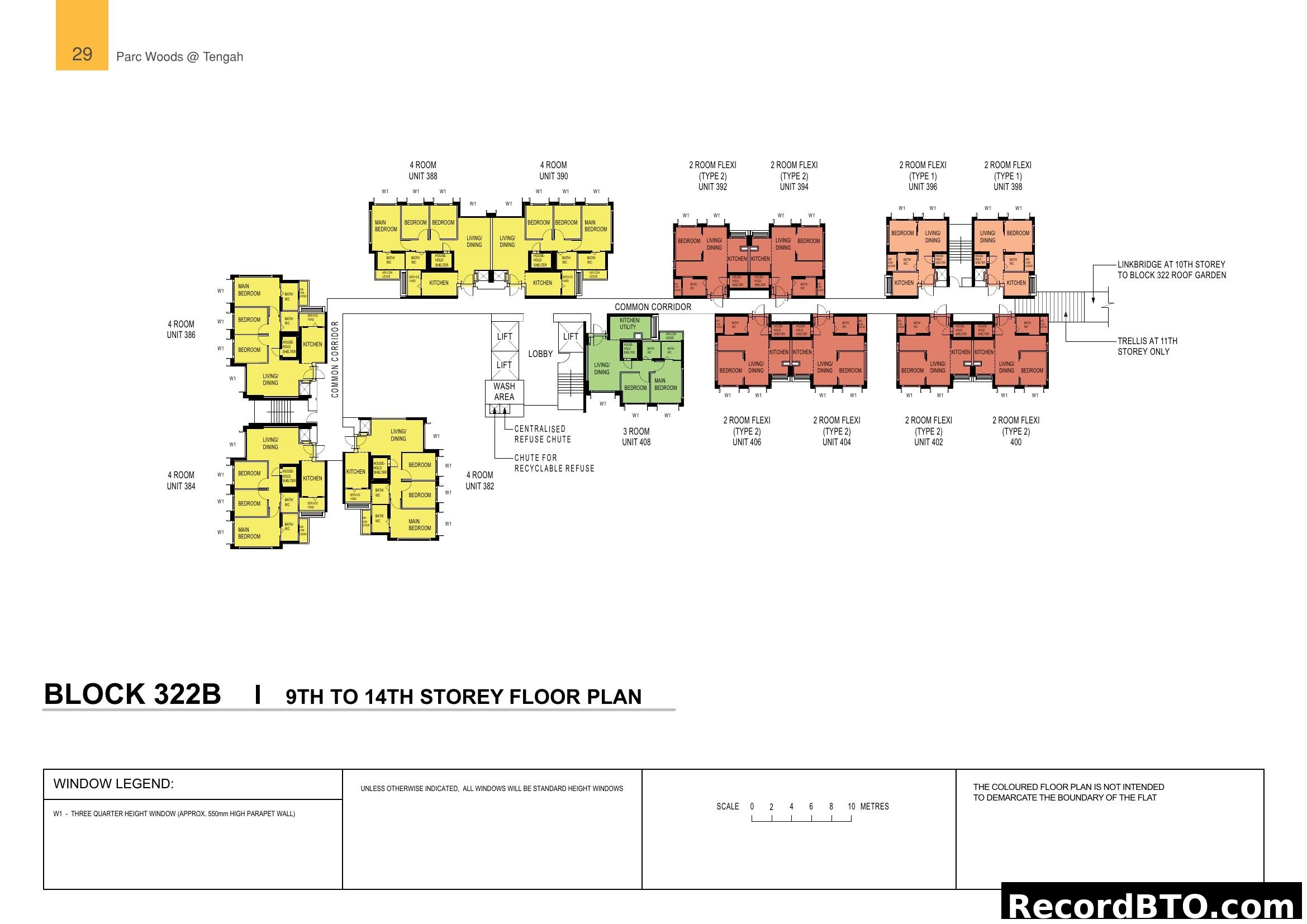 Block 322B Floor Plan (9-14th Storey), Parc Woods @ Tengah