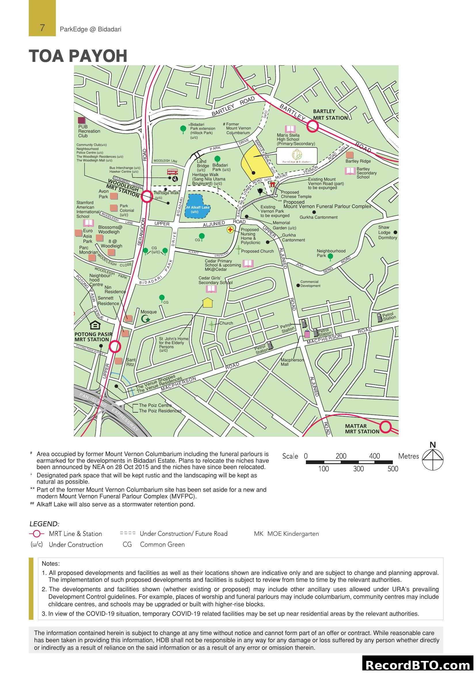 ParkEdge @ Bidadari Location Map
