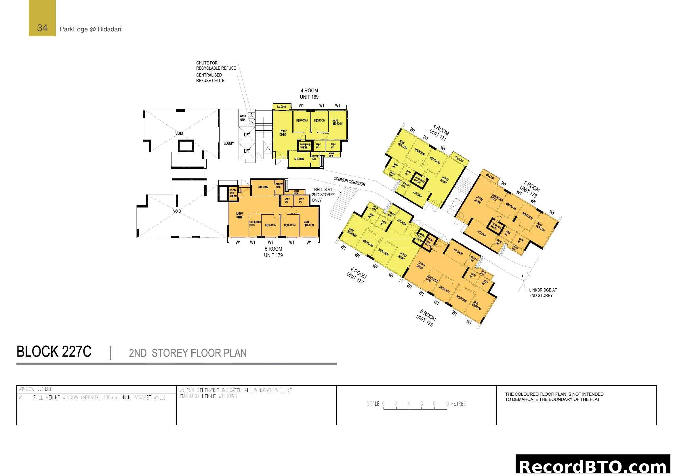 Block 227C 2nd Storey Floor Plan at ParkEdge @ Bidadari