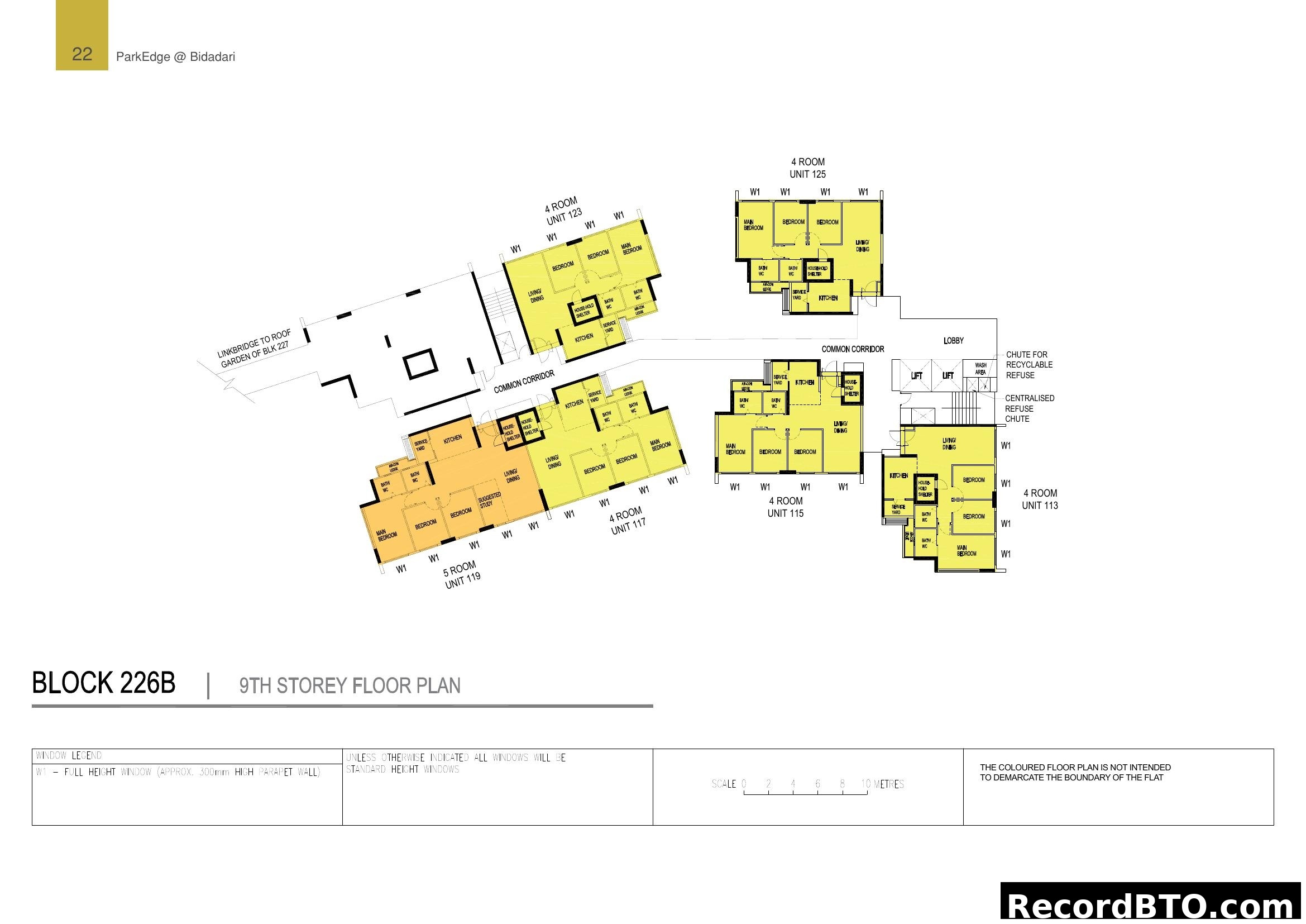 Block 226B, 9th Storey Floor Plan - ParkEdge @ Bidadari