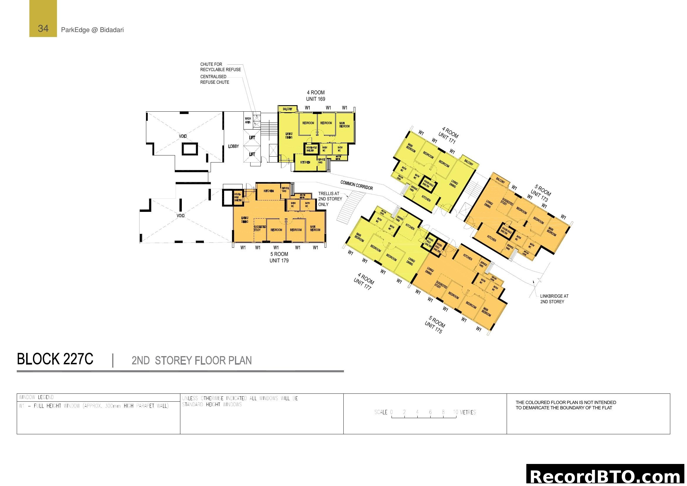 Block 227C 2nd Storey Floor Plan at ParkEdge @ Bidadari