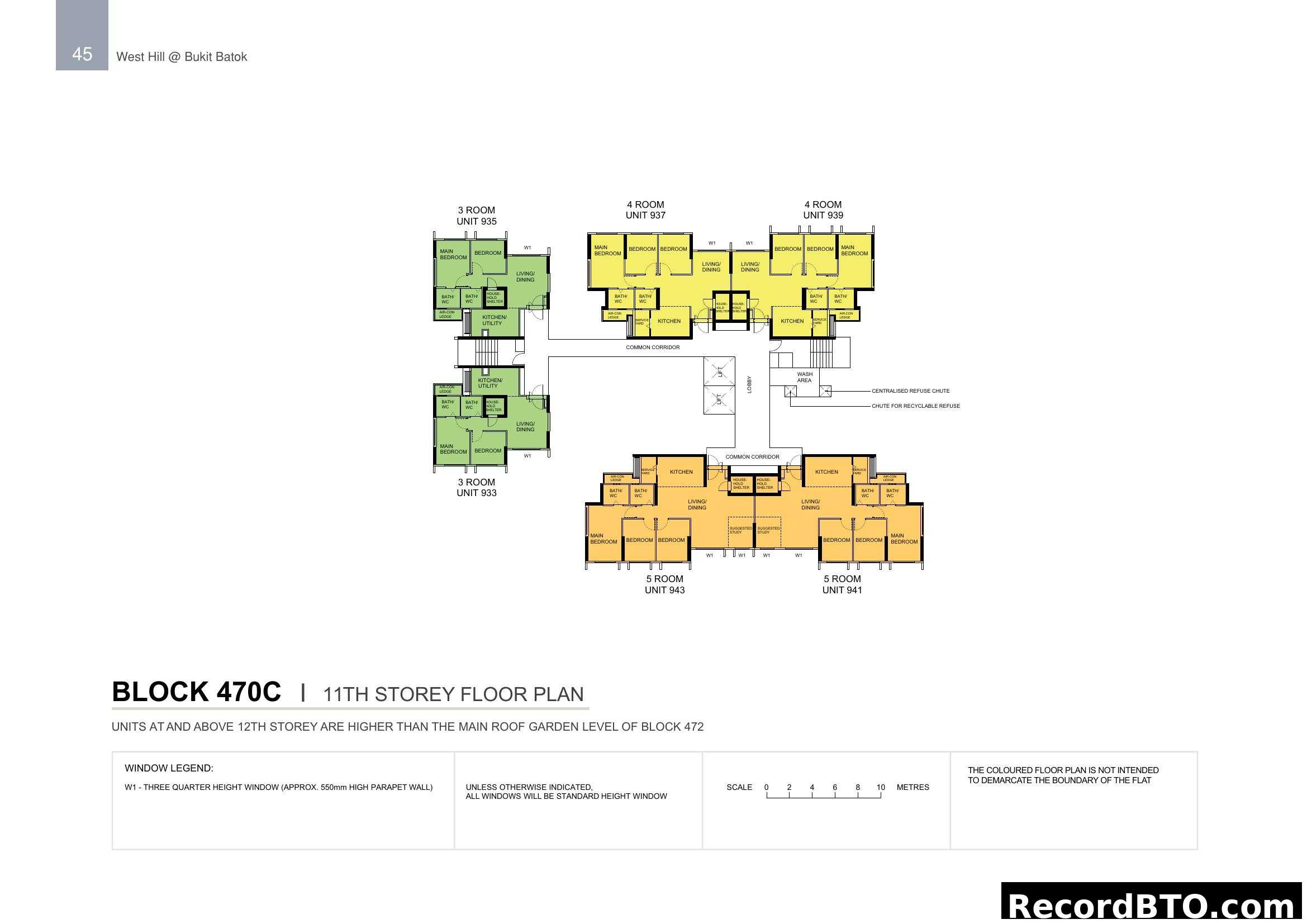 Block 470C 11th Storey Floor Plan