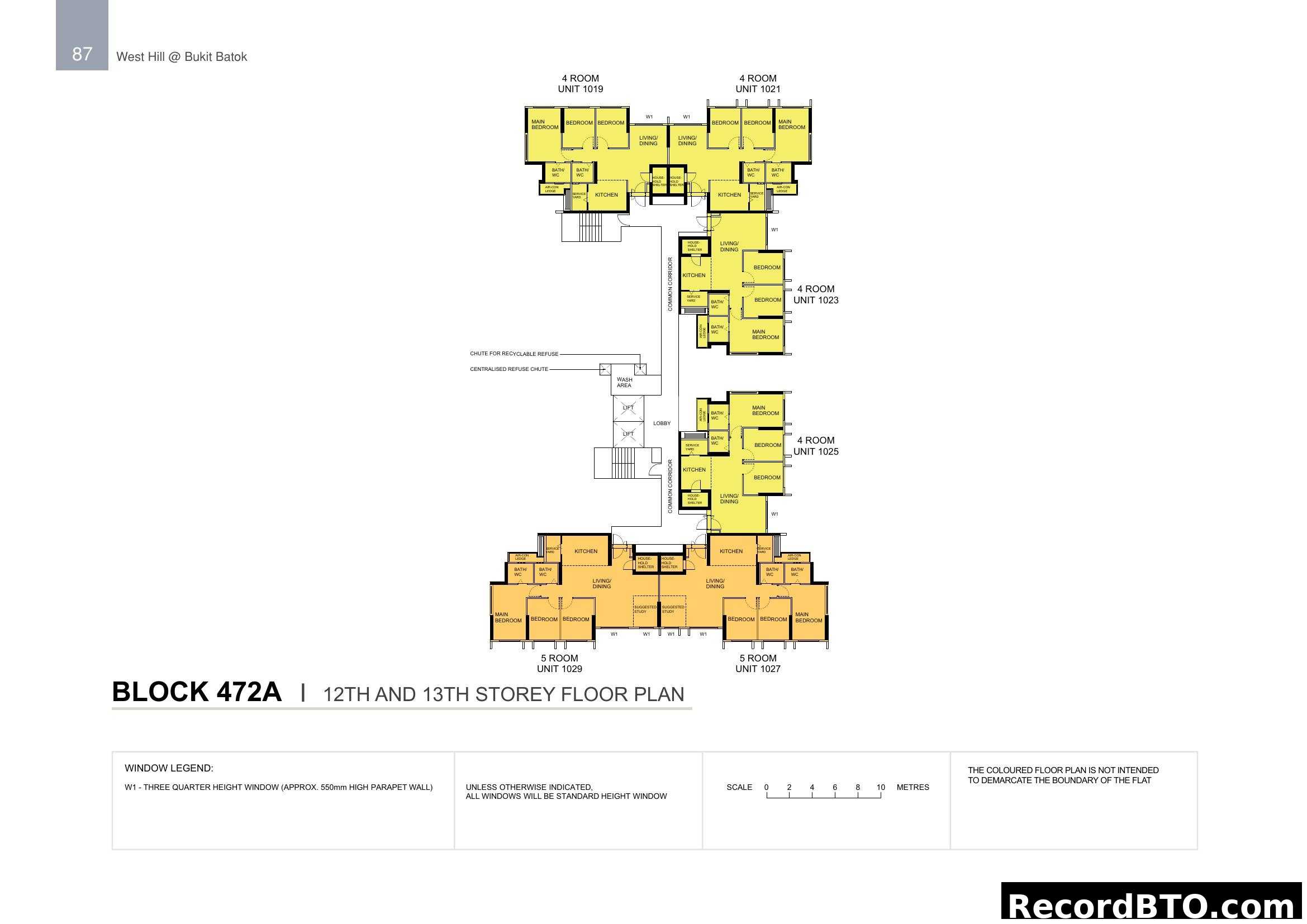 West Hill @ Bukit Batok - Block 472A Floor Plan