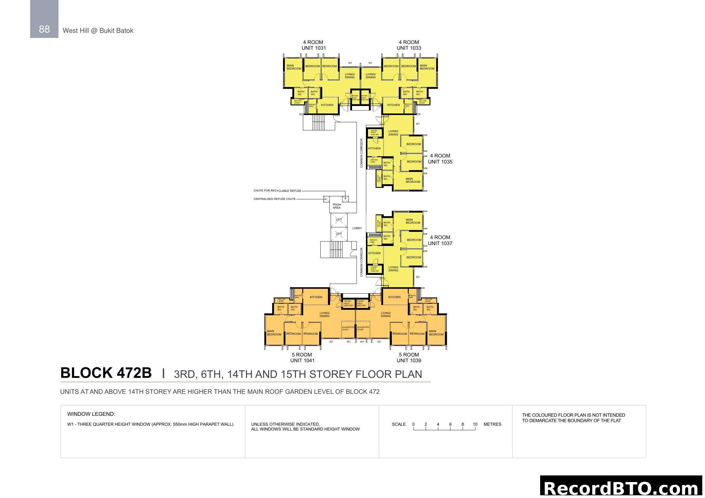 Block 472B Floor Plan - West Hill @ Bukit Batok