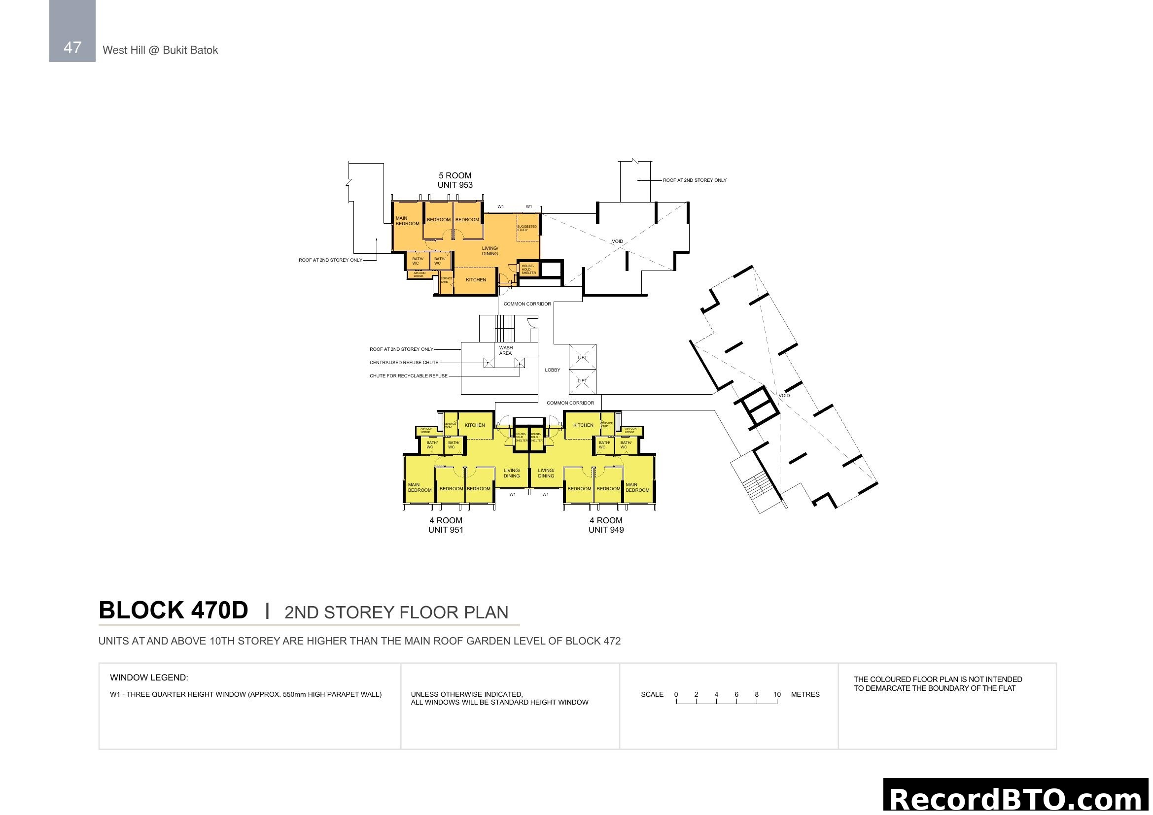 West Hill @ Bukit Batok Block 470D 2nd Storey Floor Plan