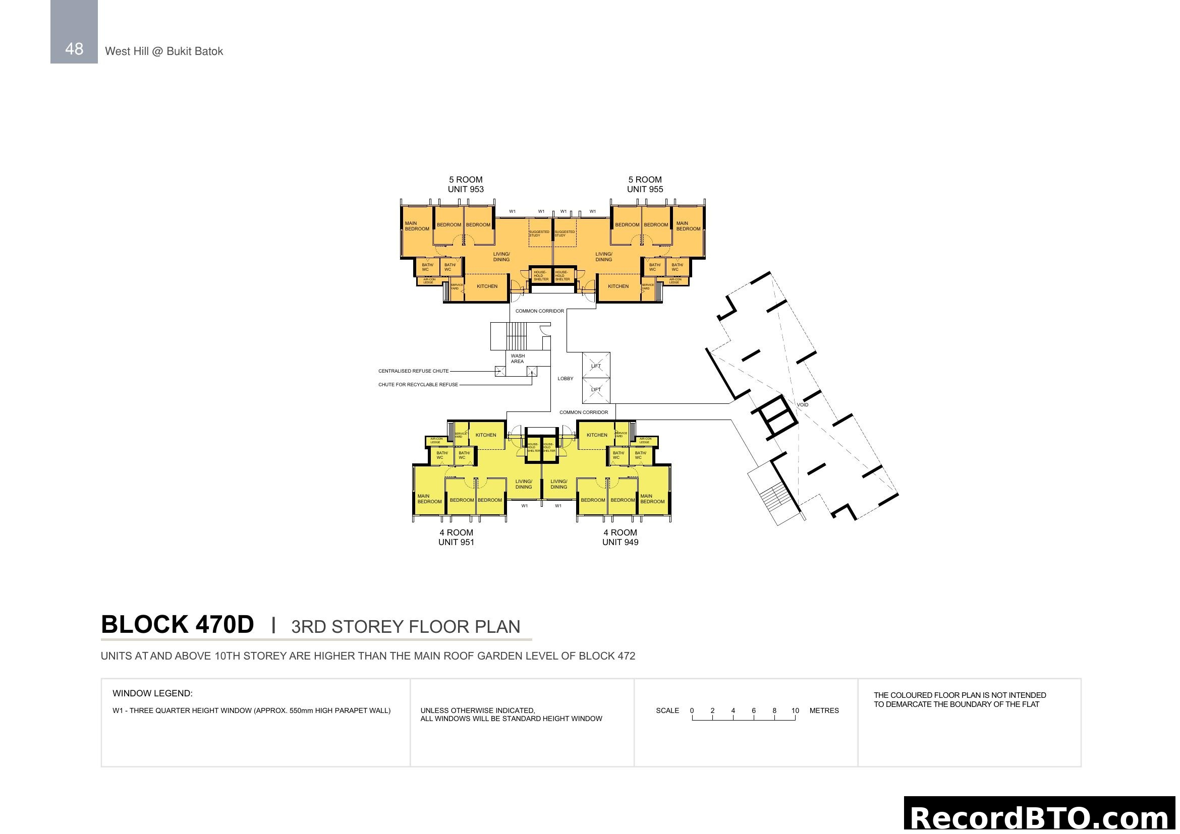 Block 470D 3rd Storey Floor Plan