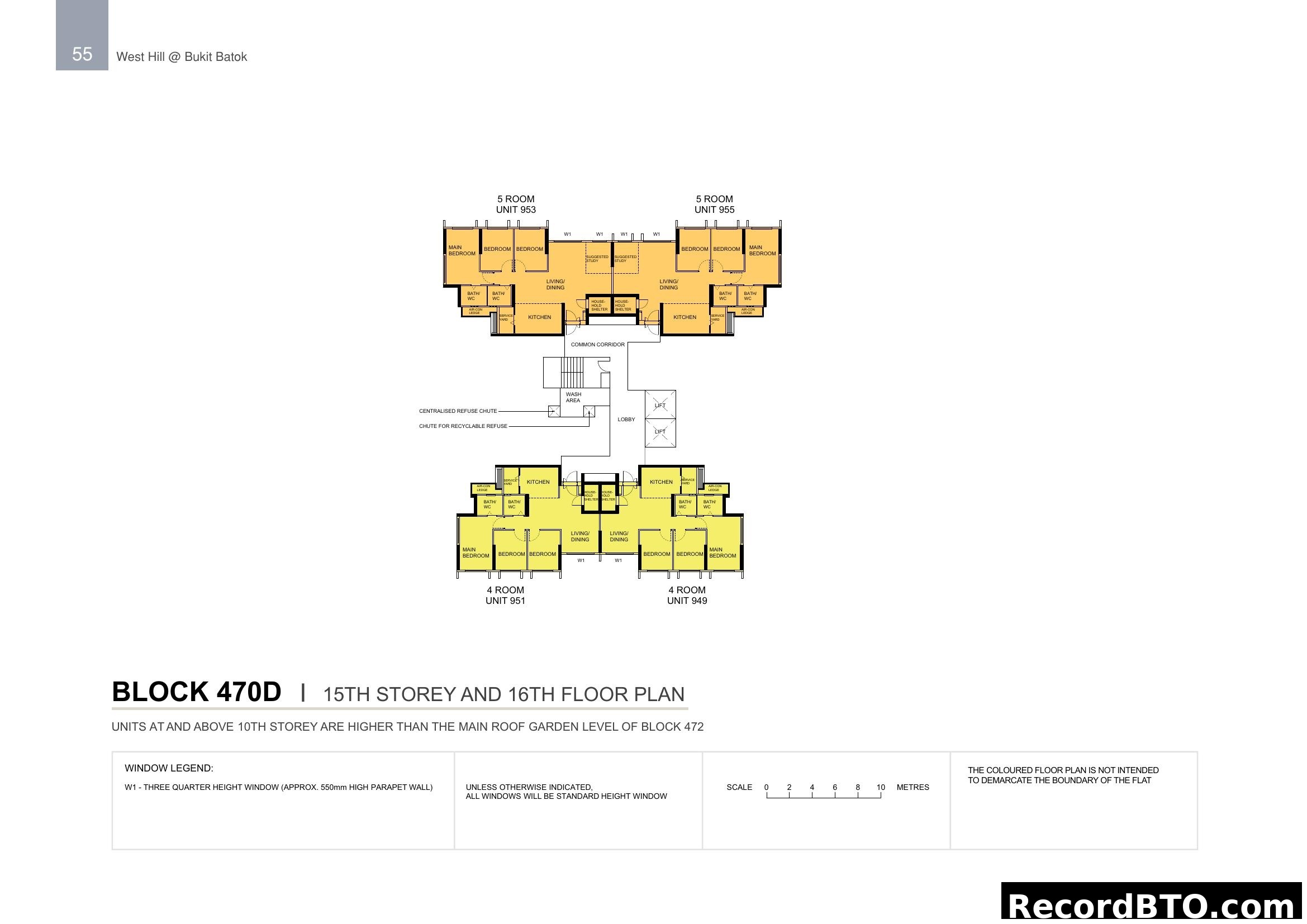 West Hill @ Bukit Batok - Block 470D Floor Plan