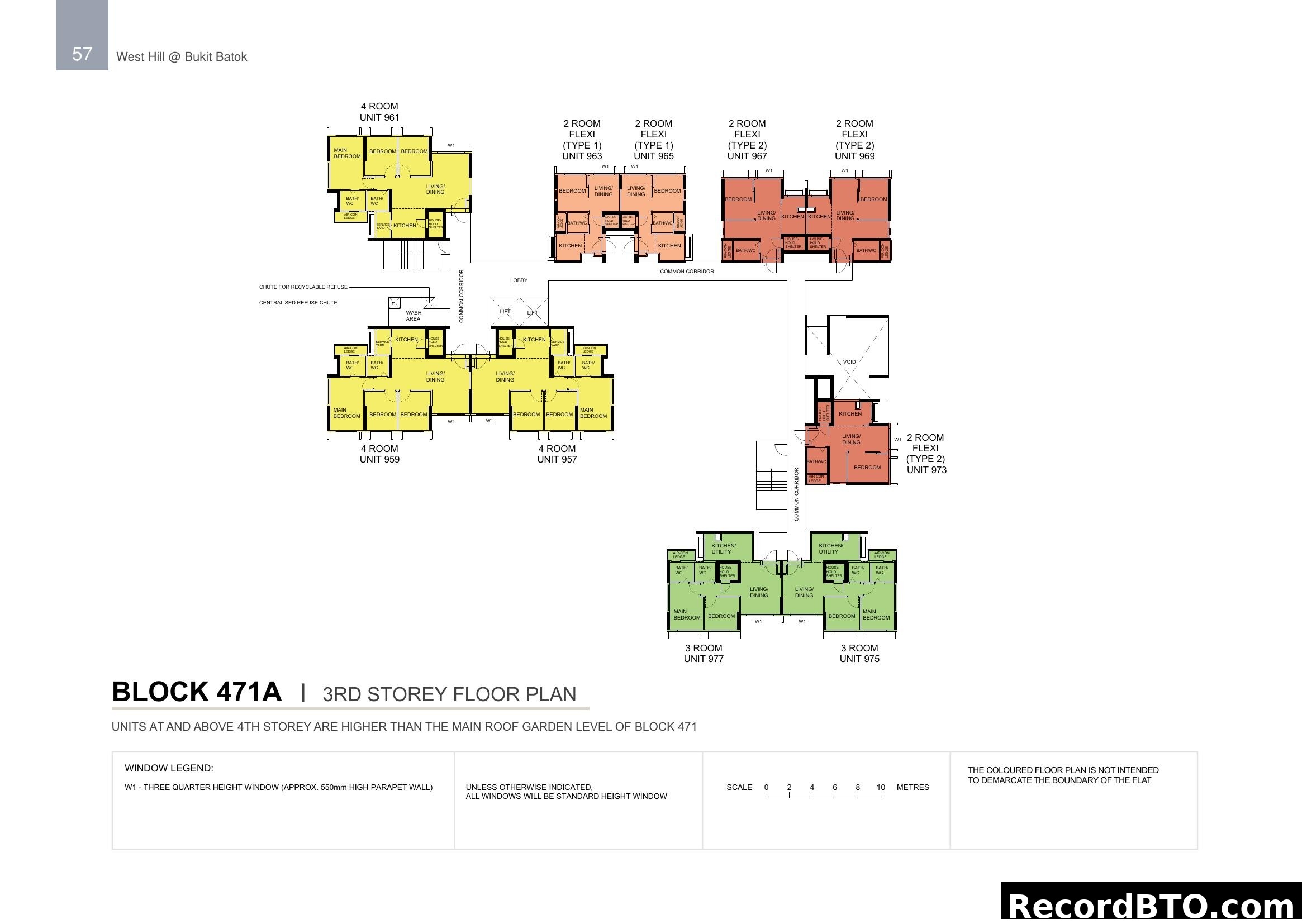 Block 471A, 3rd Storey Floor Plan @ West Hill Bukit Batok