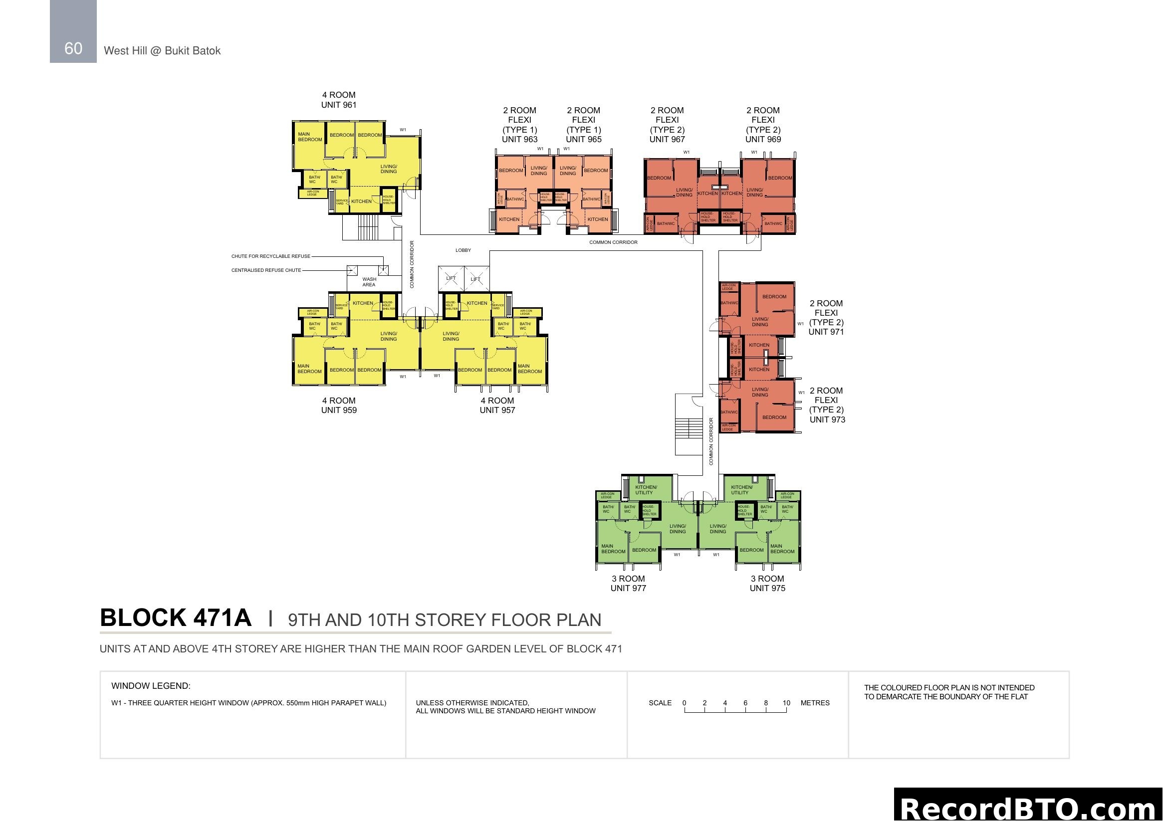 Block 471A 9th and 10th Storey Floor Plan