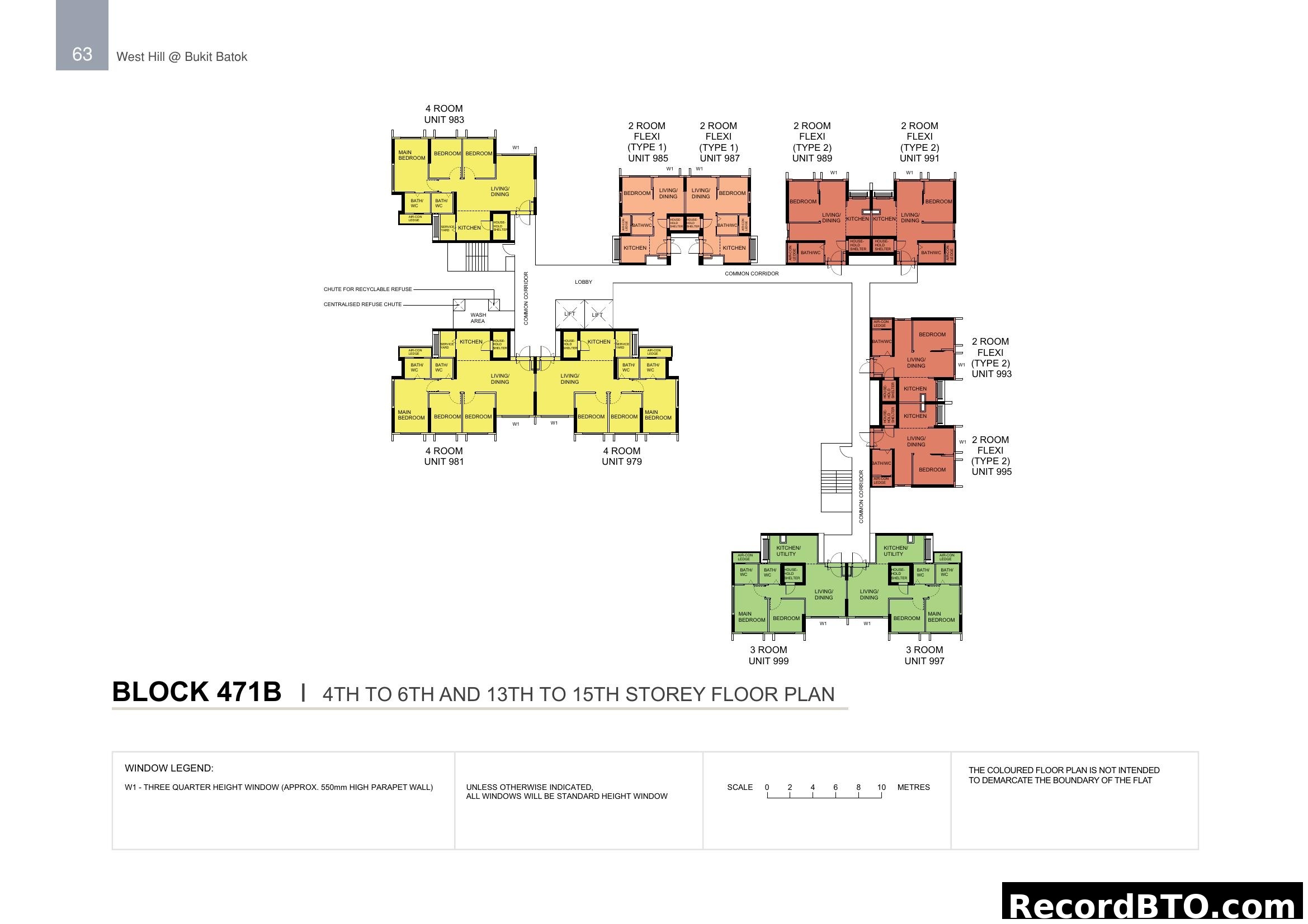 Block 471B Floor Plan - West Hill @ Bukit Batok