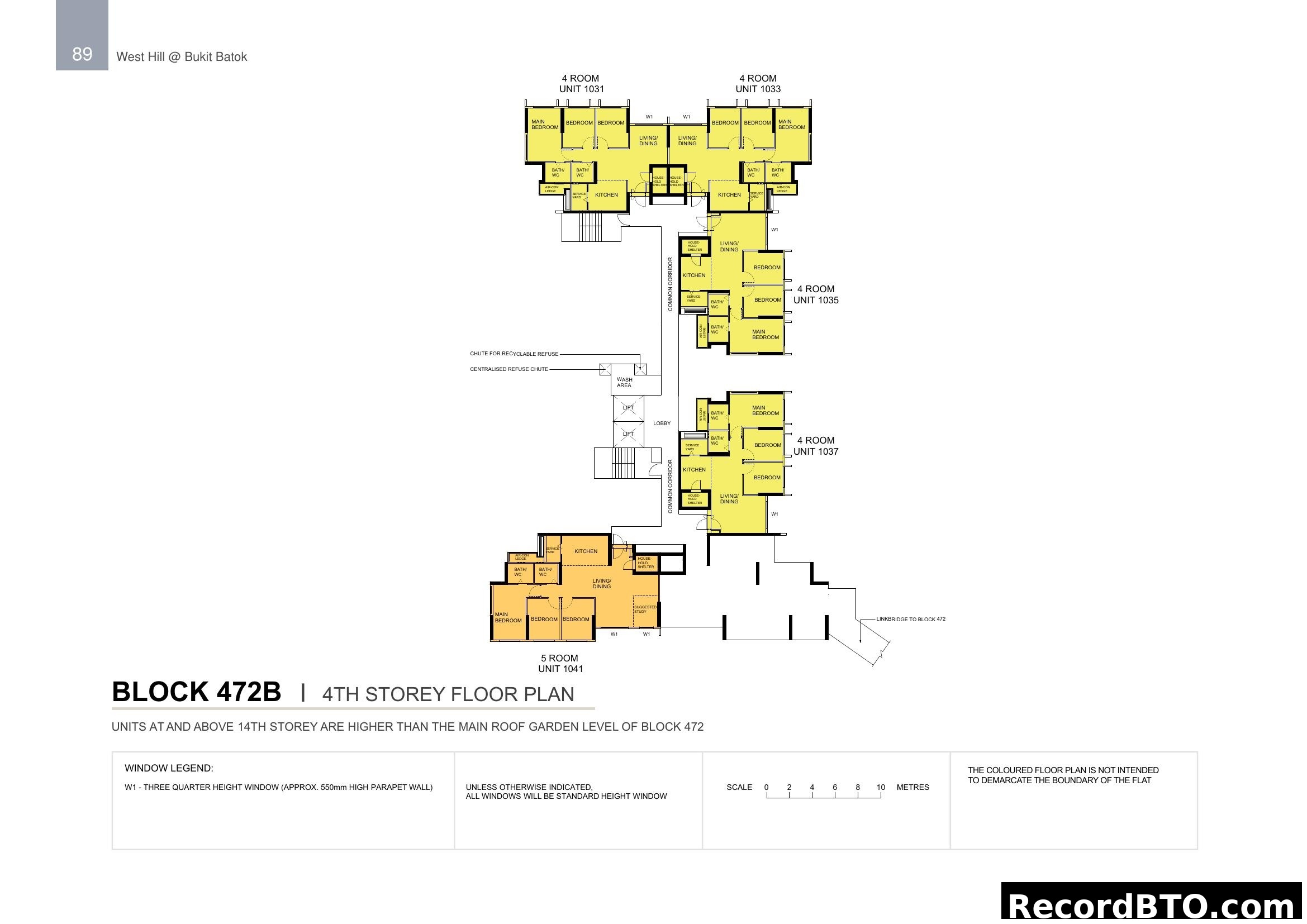Block 472B | 4th Storey Floor Plan