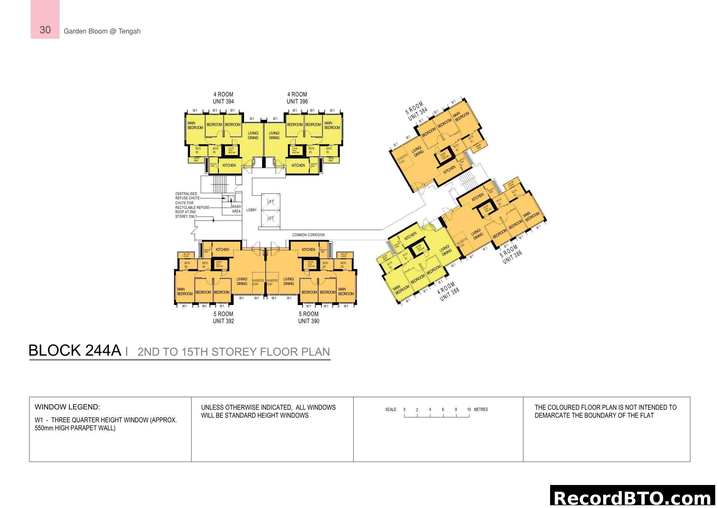 Block 244A Floor Plan - Garden Bloom @ Tengah