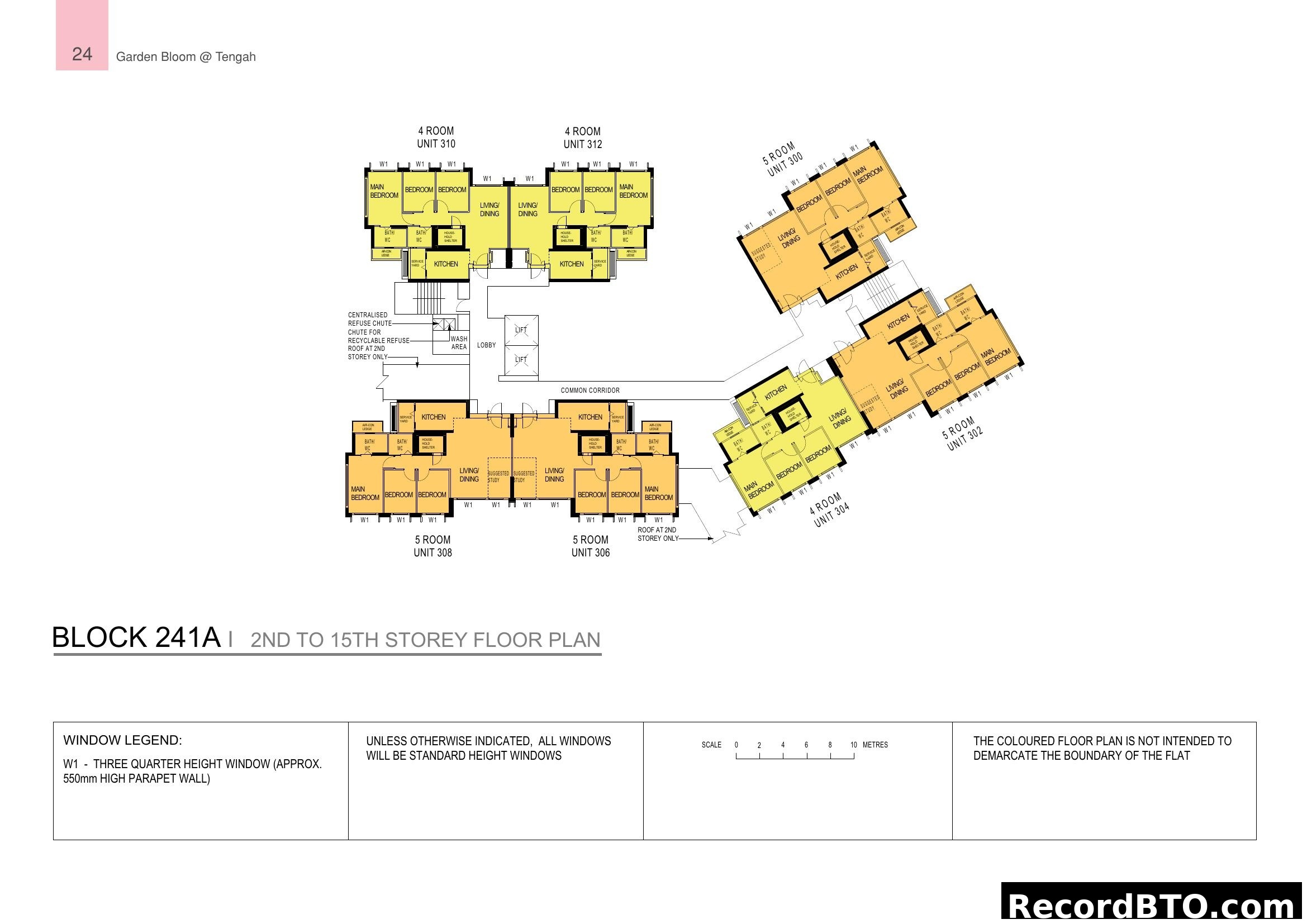 Block 241A Floor Plan - Garden Bloom @ Tengah