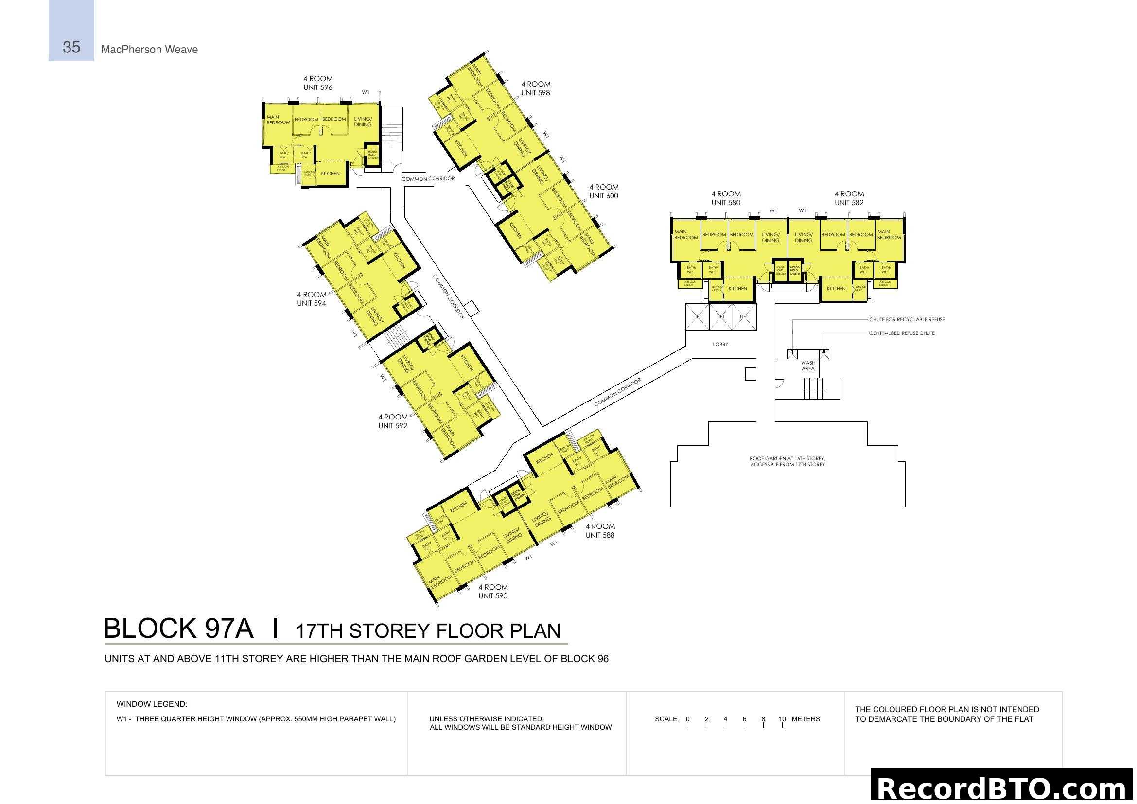 Block 97A, 17th Storey Floor Plan at MacPherson Weave