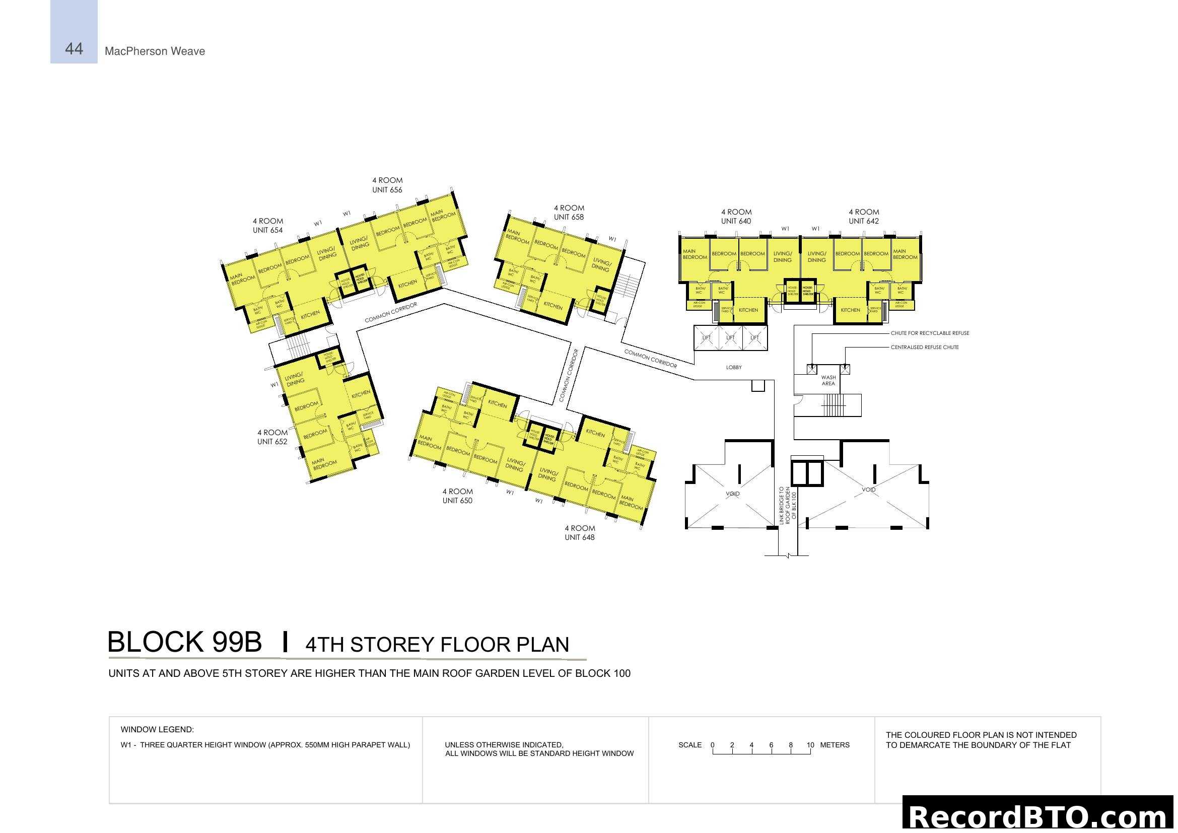 Block 99B 4th Storey Floor Plan