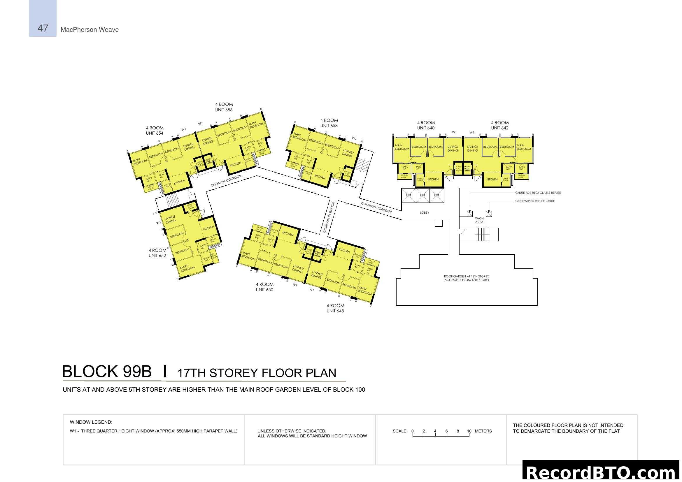 Block 99B 17th Storey Floor Plan