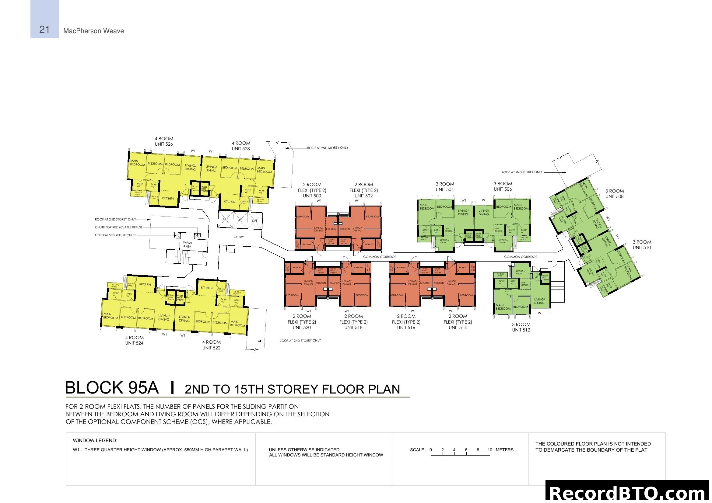 MacPherson Weave Block 95A 2nd to 15th Storey Floor Plan