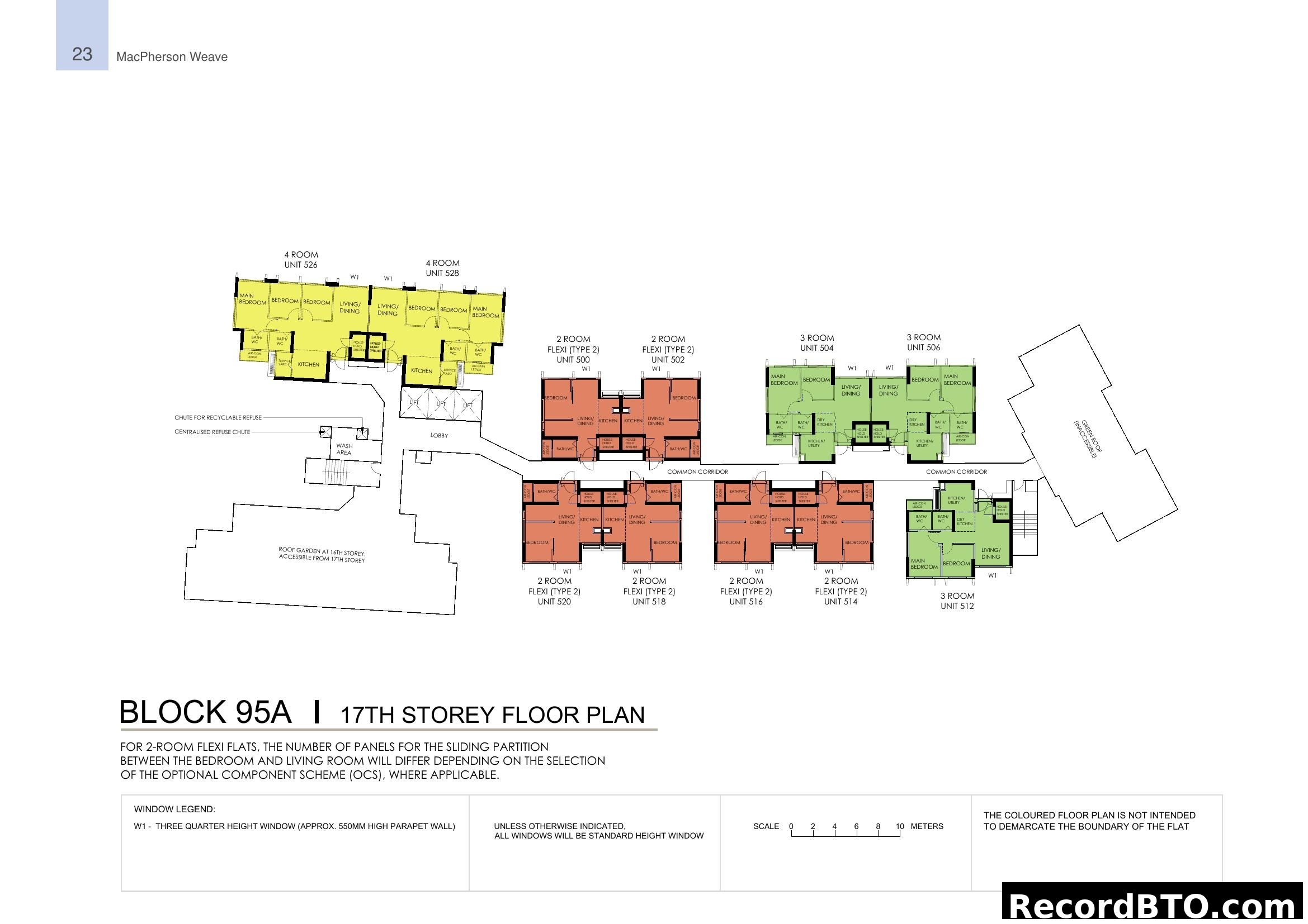 Block 95A 17th Storey Floor Plan - MacPherson Weave