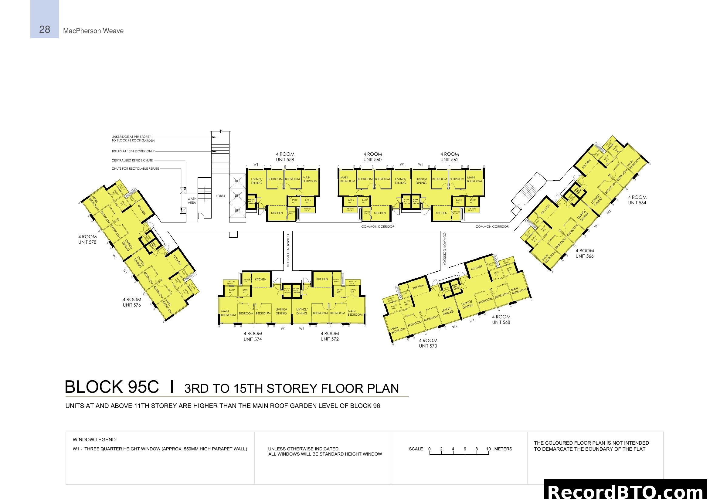 MacPherson Weave Block 95C 3rd-15th Storey Floor Plan