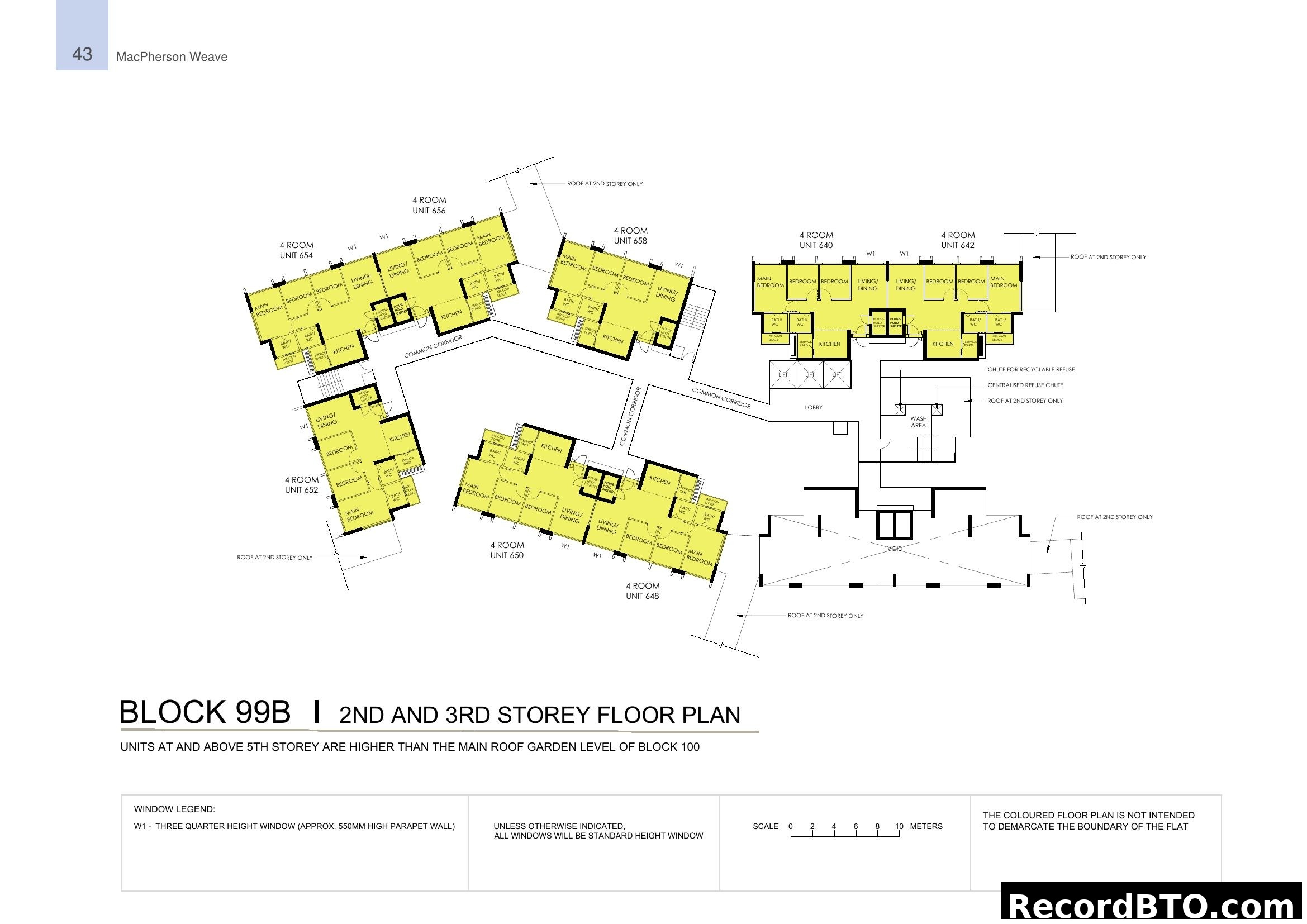 Block 99B 2nd/3rd Storey Floor Plan - MacPherson Weave